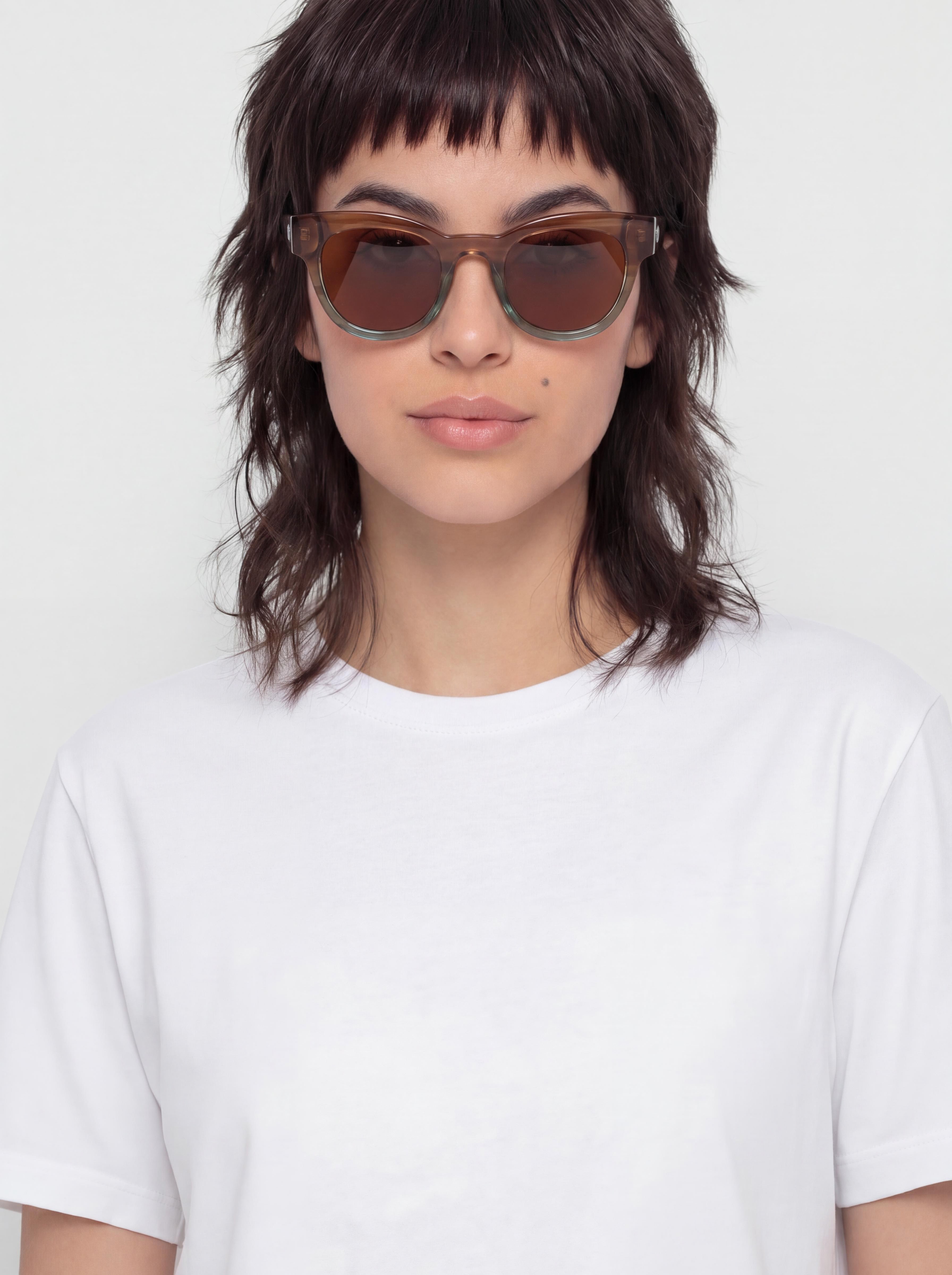 Dragon Jett Sunglasses Wmn (brown teal gradient/lumalens rose copper ion)