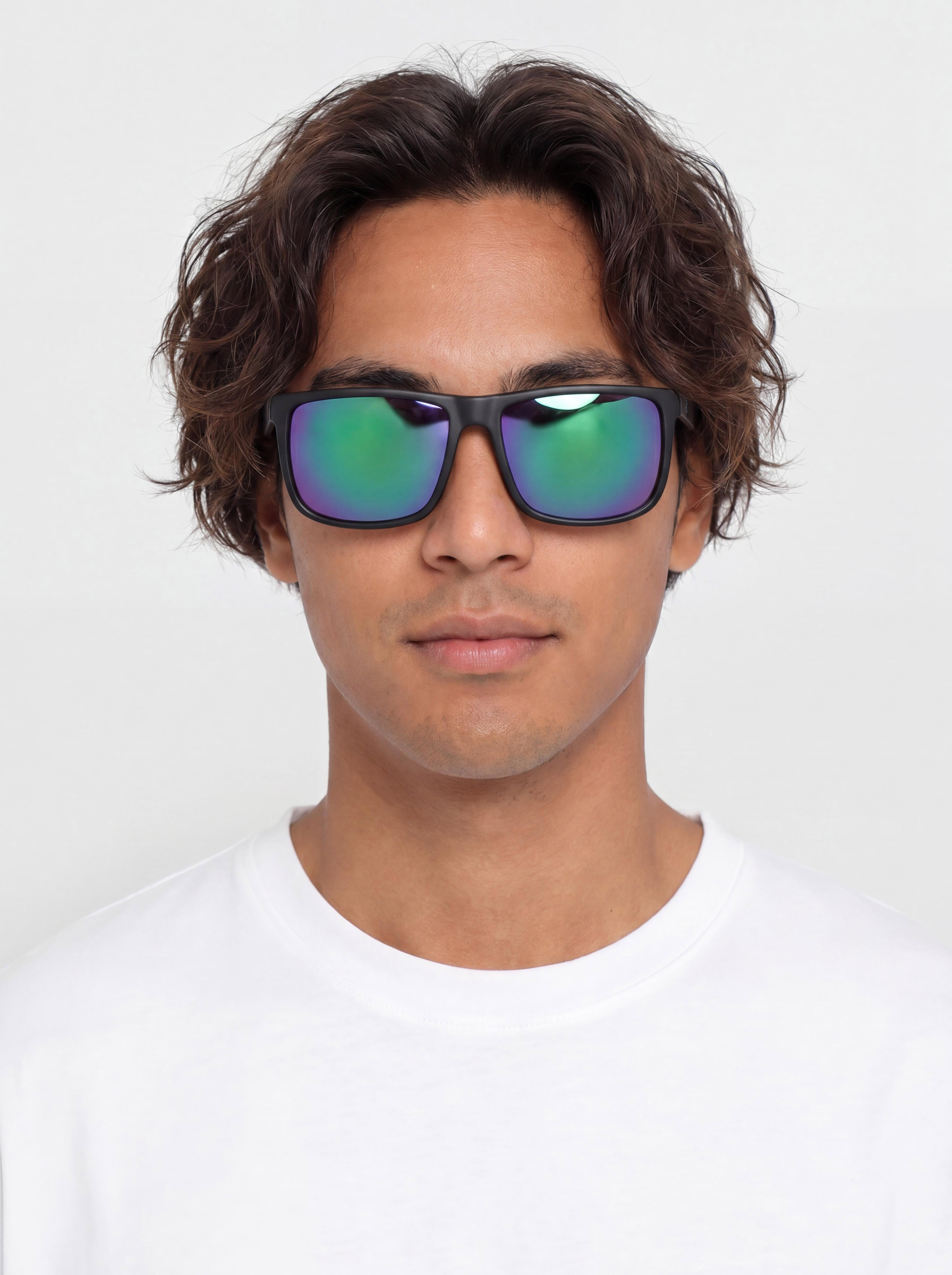 Dragon Meridien Sunglasses (matte black h2o/ lumalens green ion)