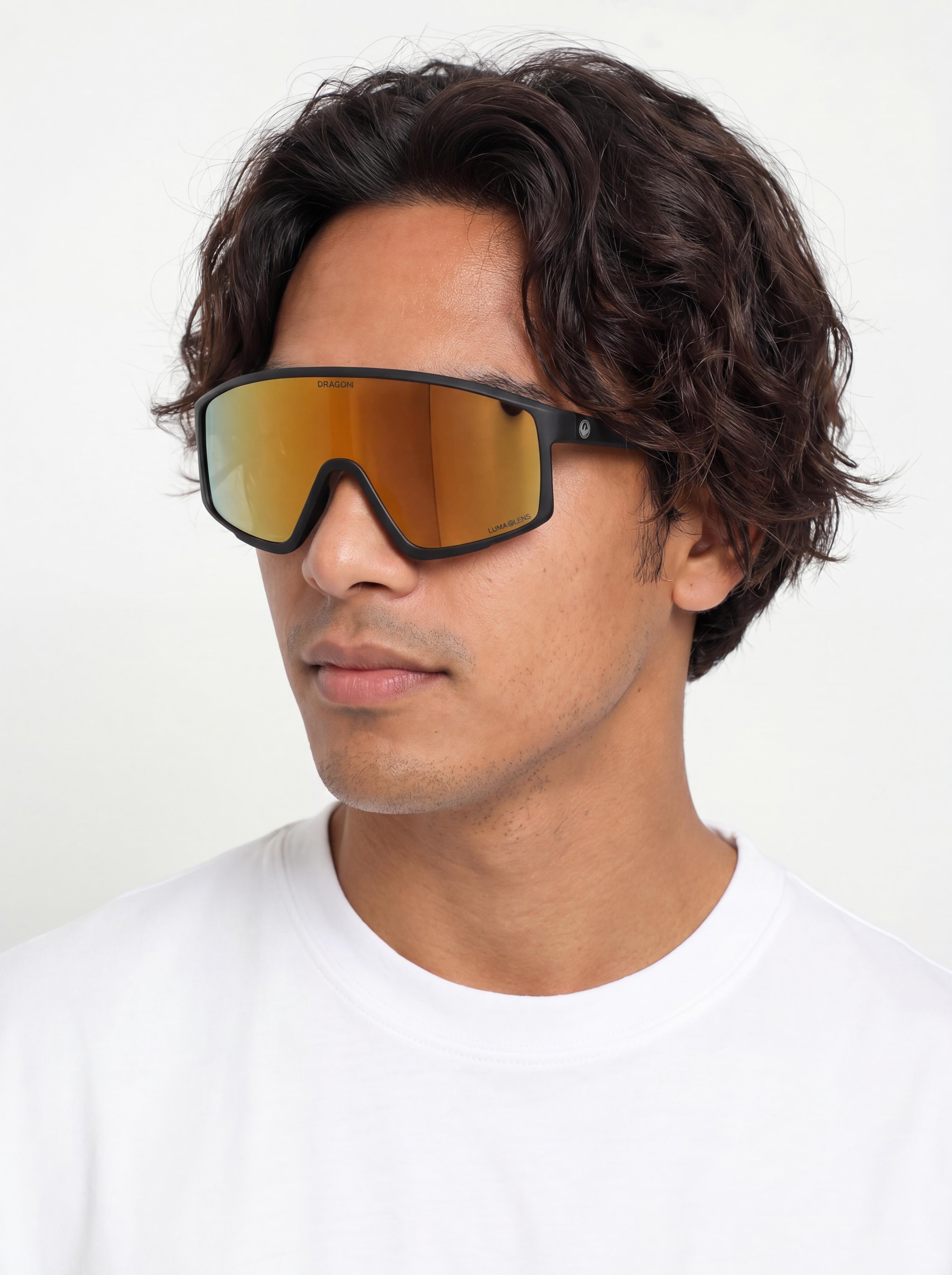 Dragon Amped Sunglasses (matte black/lumalens red ion)
