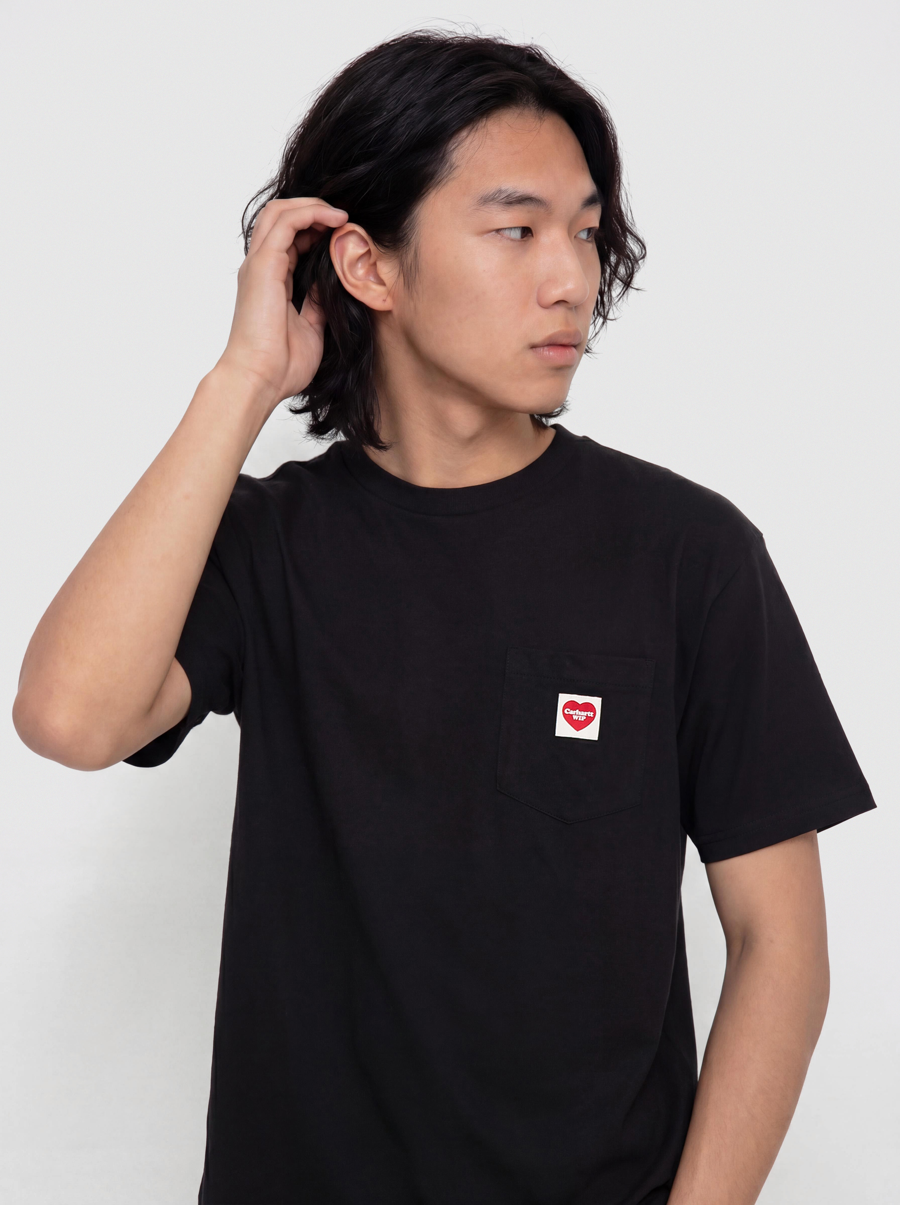 Carhartt WIP Pocket Heart T-Shirt (black/red)