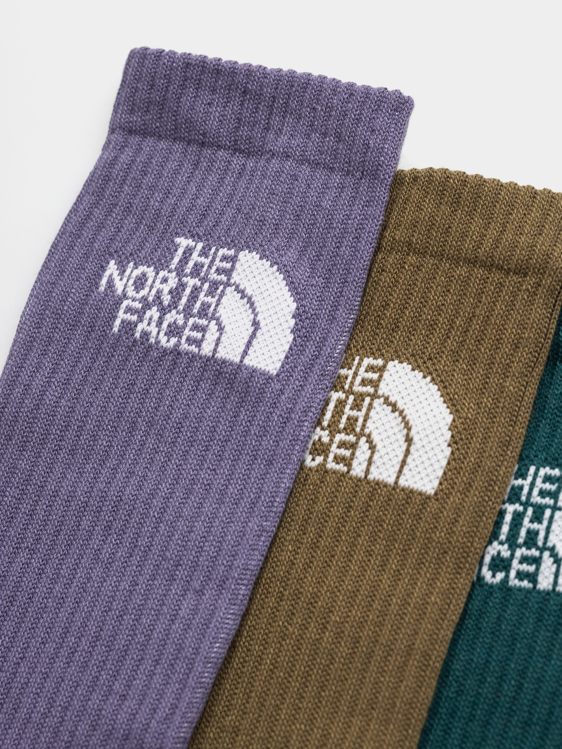 The North Face Multi Sport Cush Crew 3P Socks (grounded plum/caraway s)