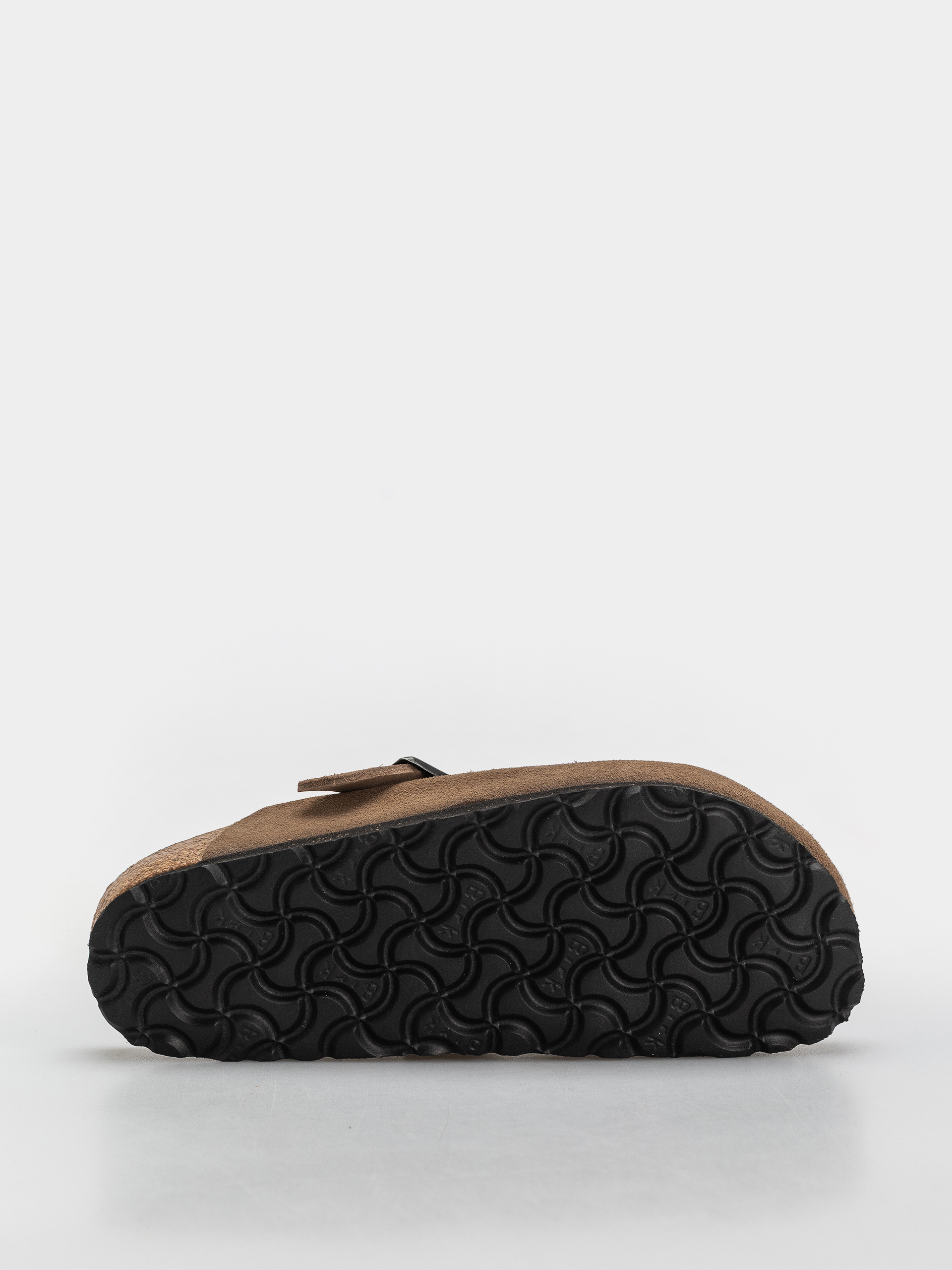 Birkenstock Boston Suede Leather Narrow Flip Flops (dark tea)