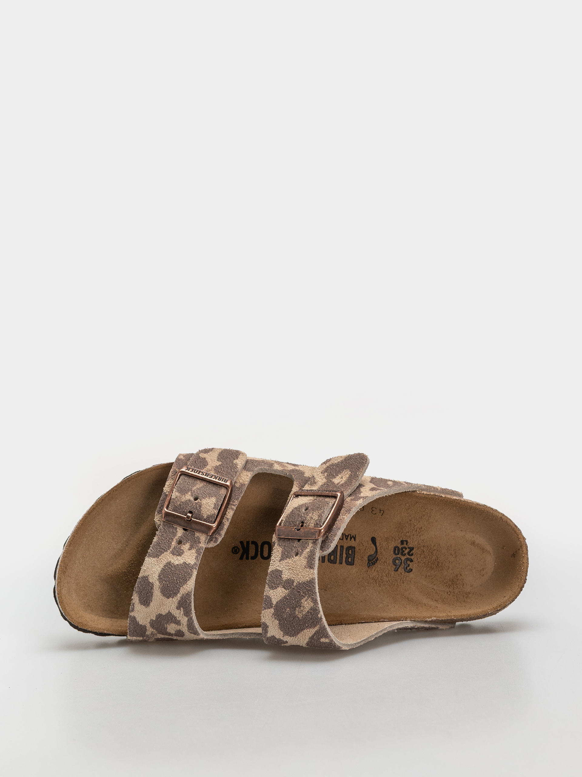 Birkenstock Arizona Suede Leather Narrow Flip Flops (leo sandcastle)