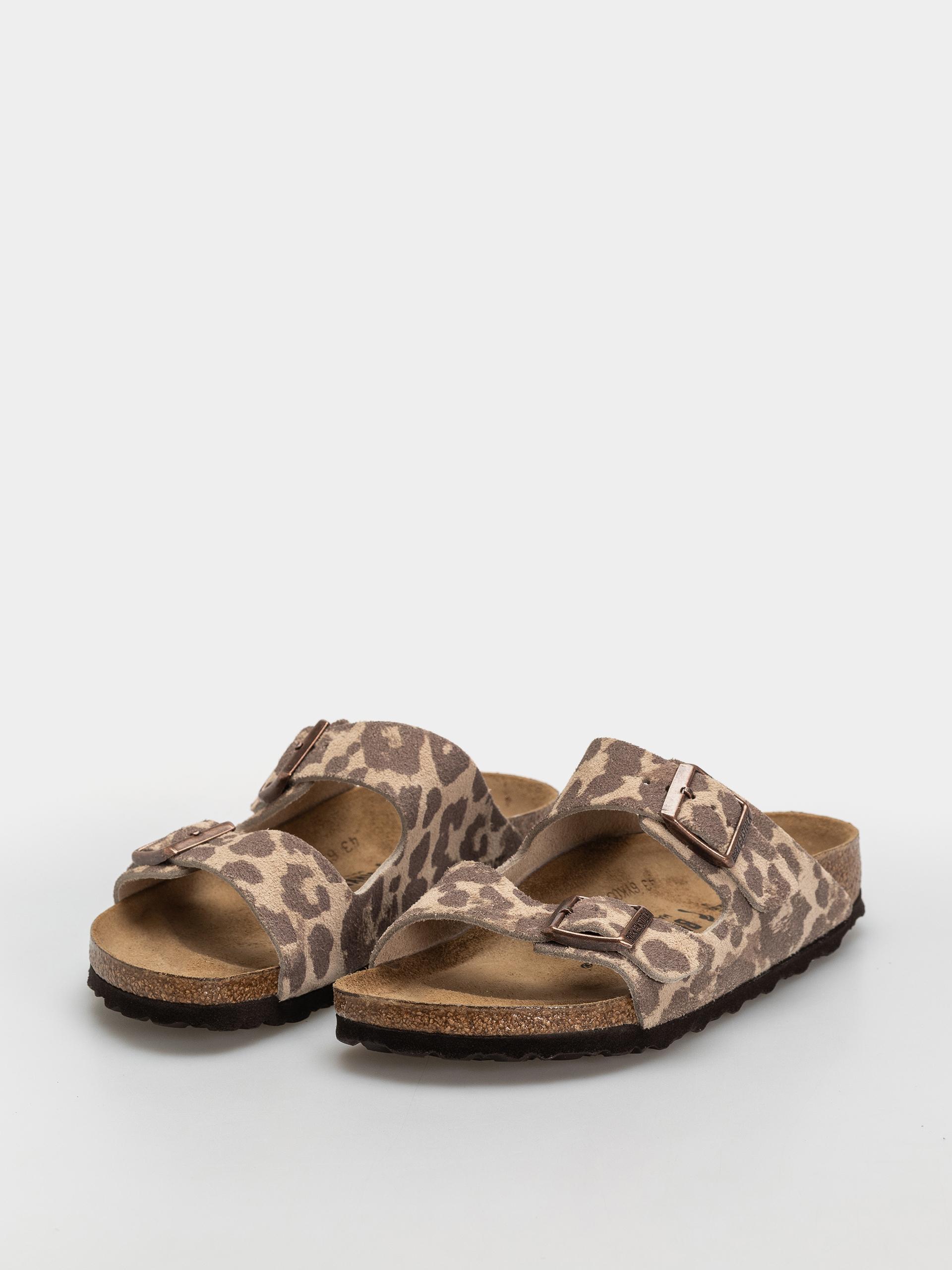 Birkenstock Arizona Suede Leather Narrow Flip Flops (leo sandcastle)