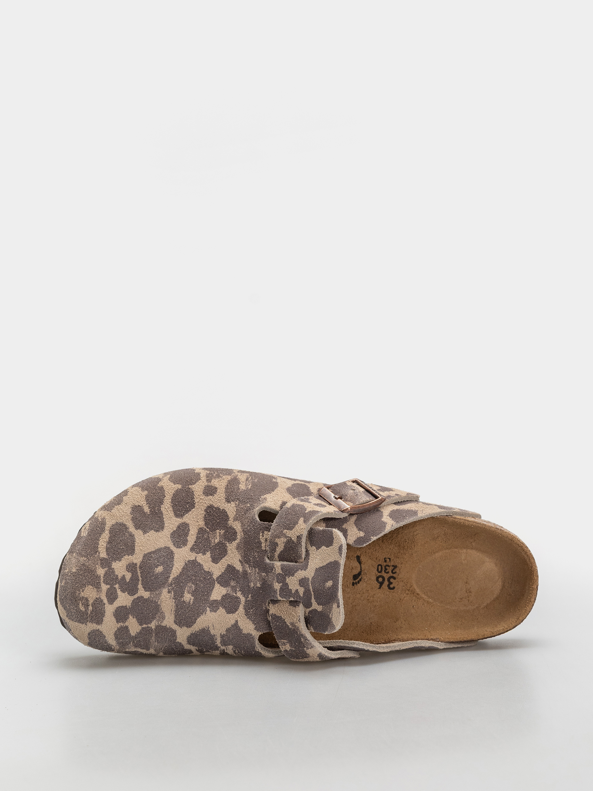 Birkenstock Boston Suede Leather Narrow Flip-flops (leo sandcastle)