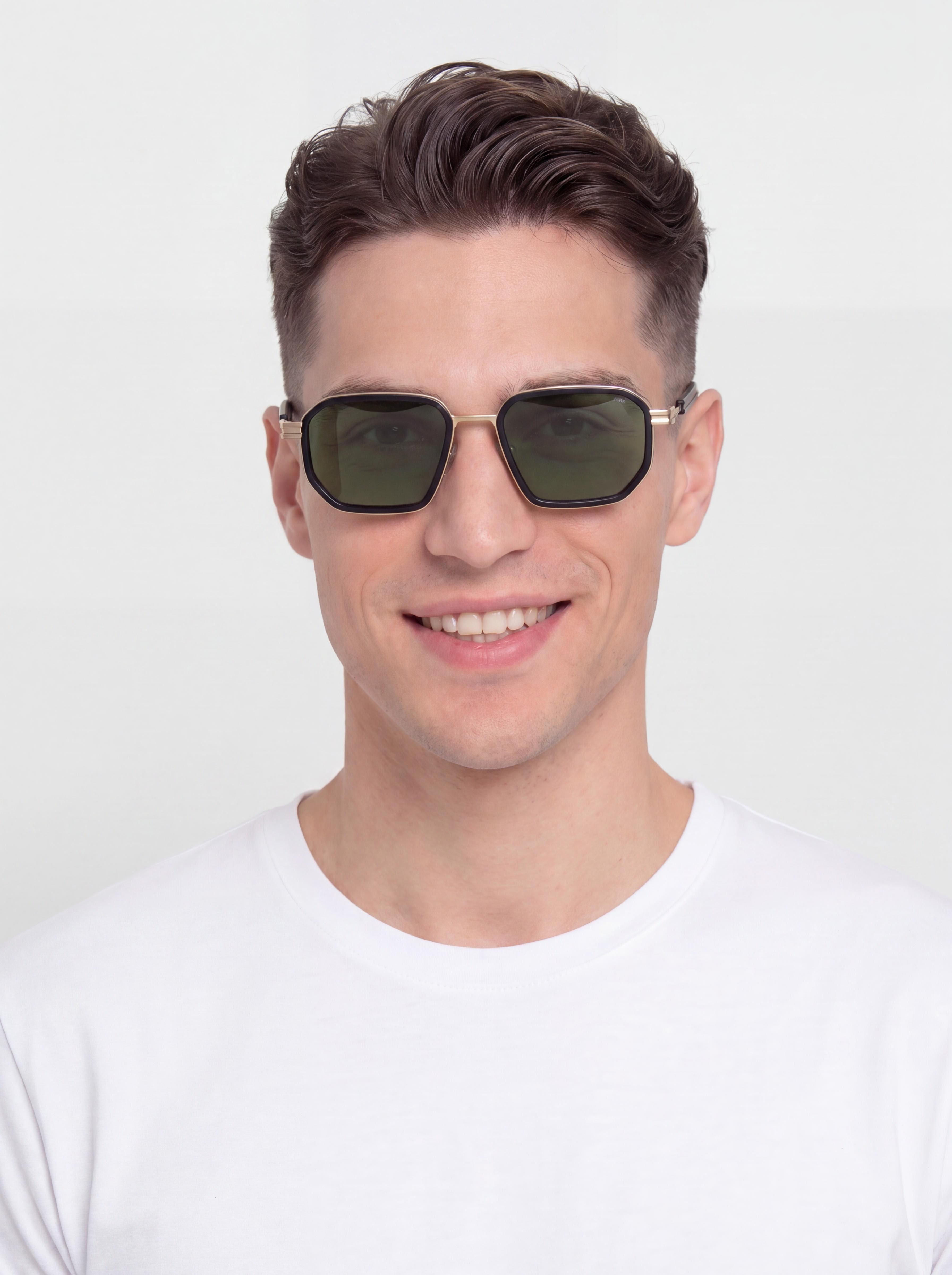 Komono Harvey Sonnenbrille (white gold black)