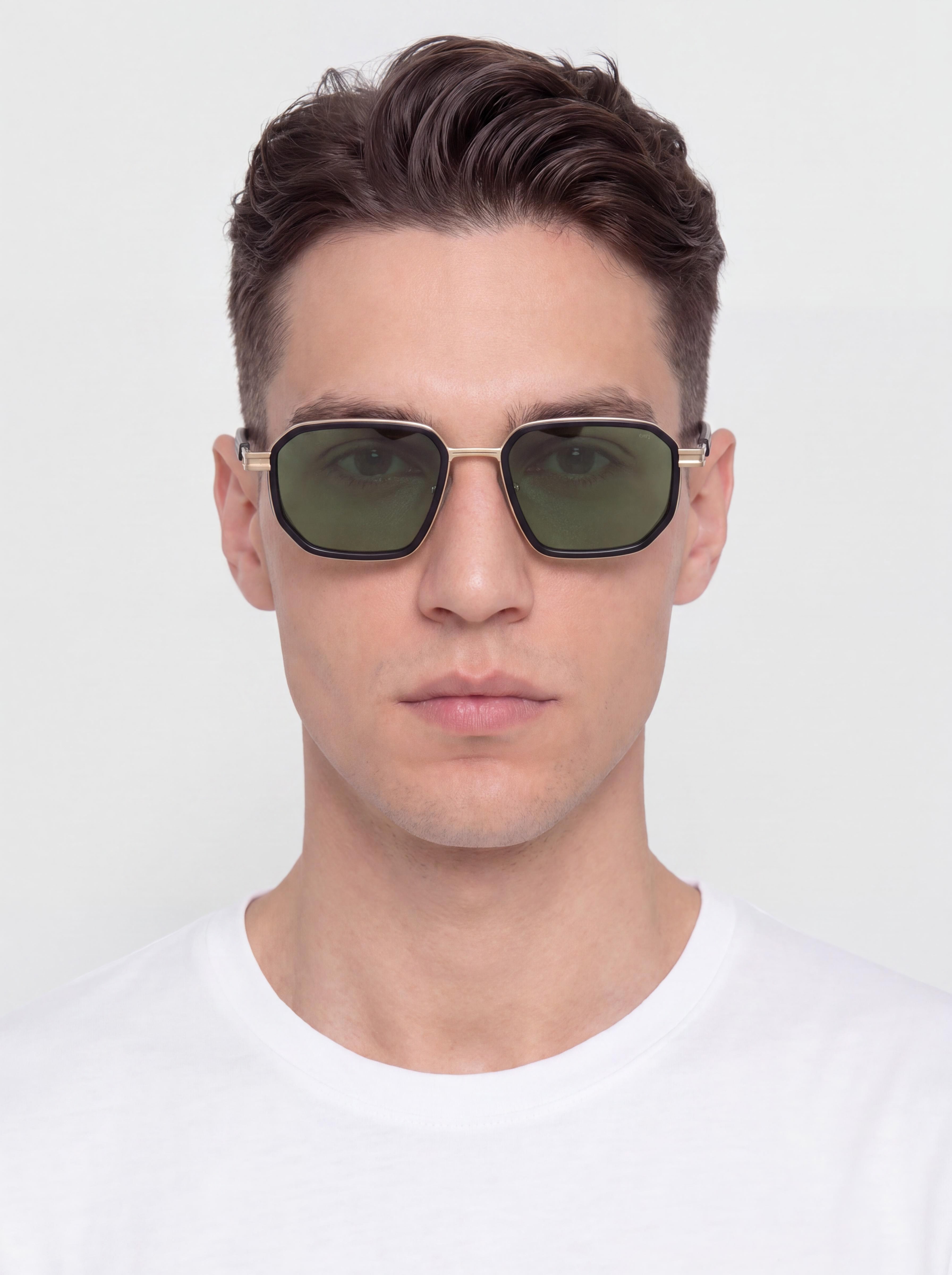 Komono Harvey Sunglasses (white gold black)