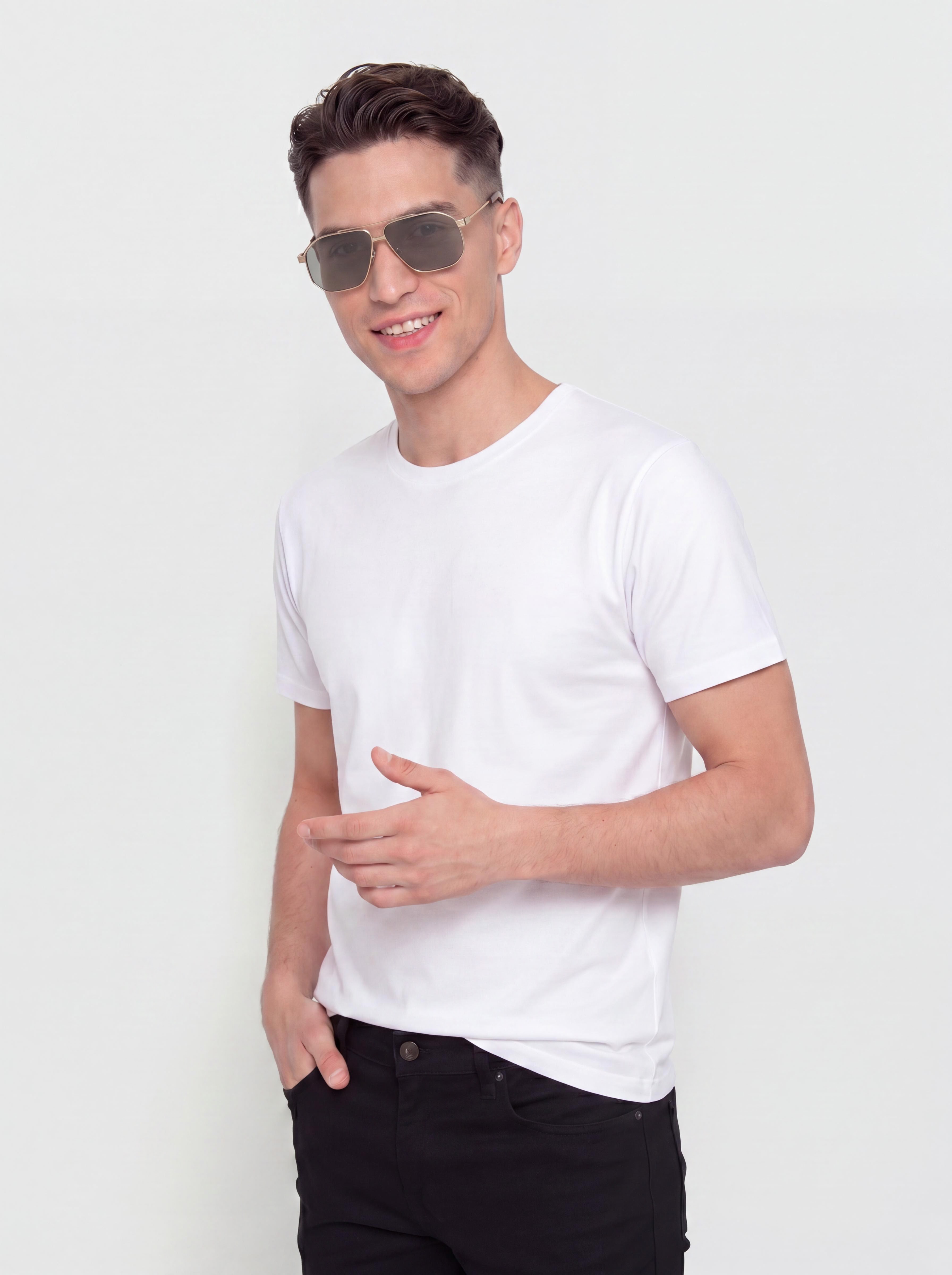 Komono Ronny Sunglasses (white gold giraffe)