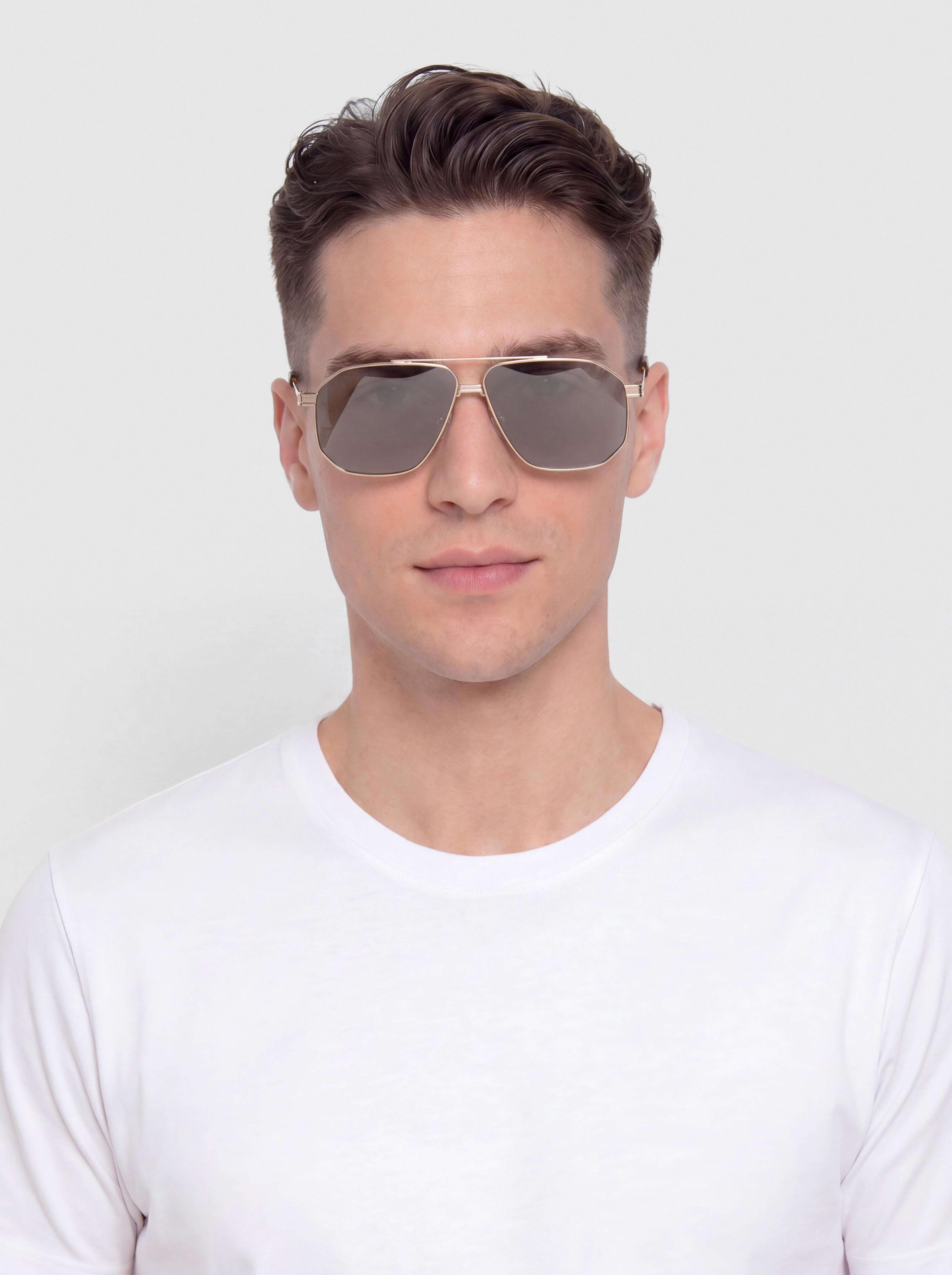 Komono Ronny Sunglasses (white gold giraffe)