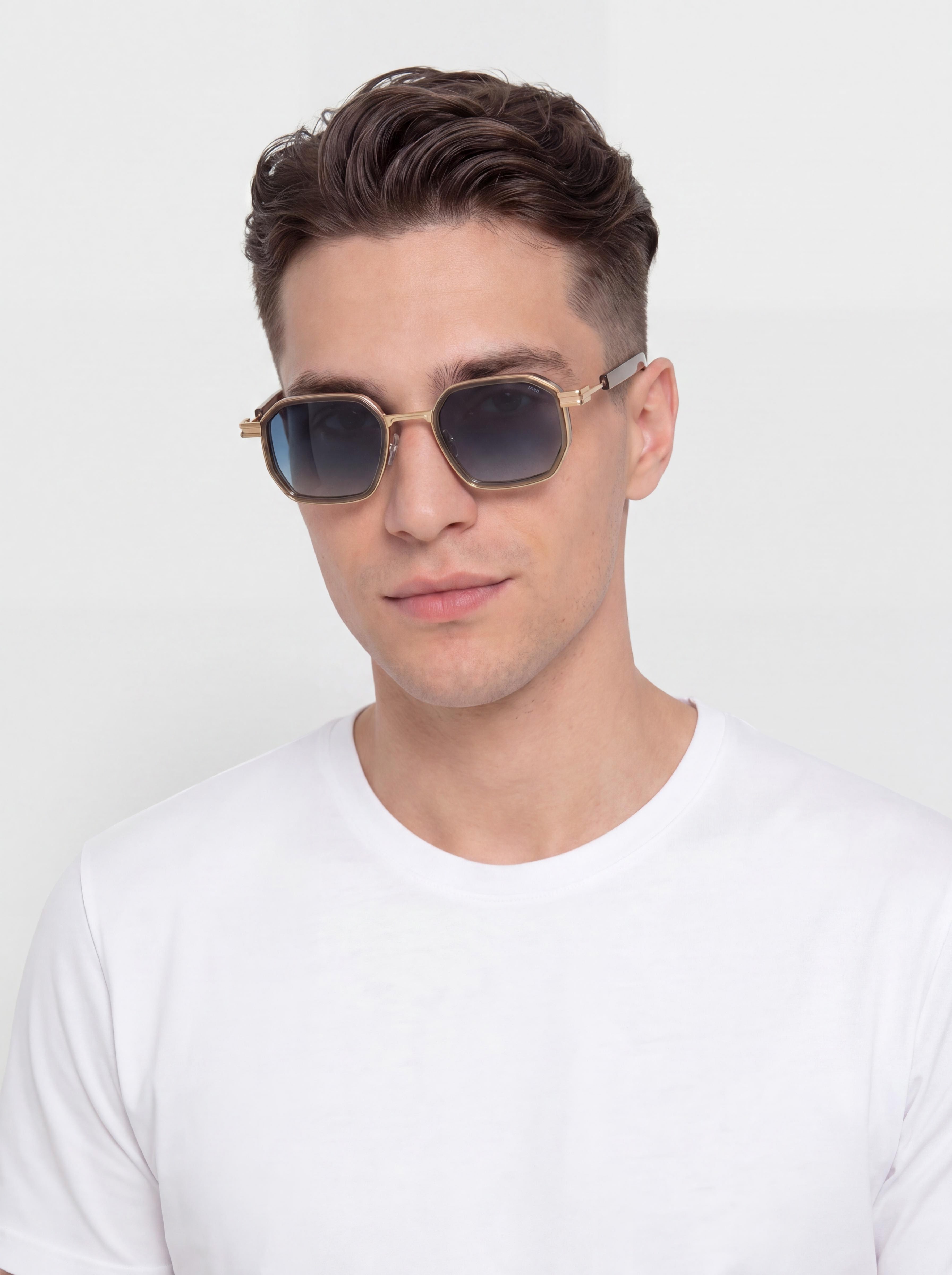 Komono Percy Sunglasses (gold algae)