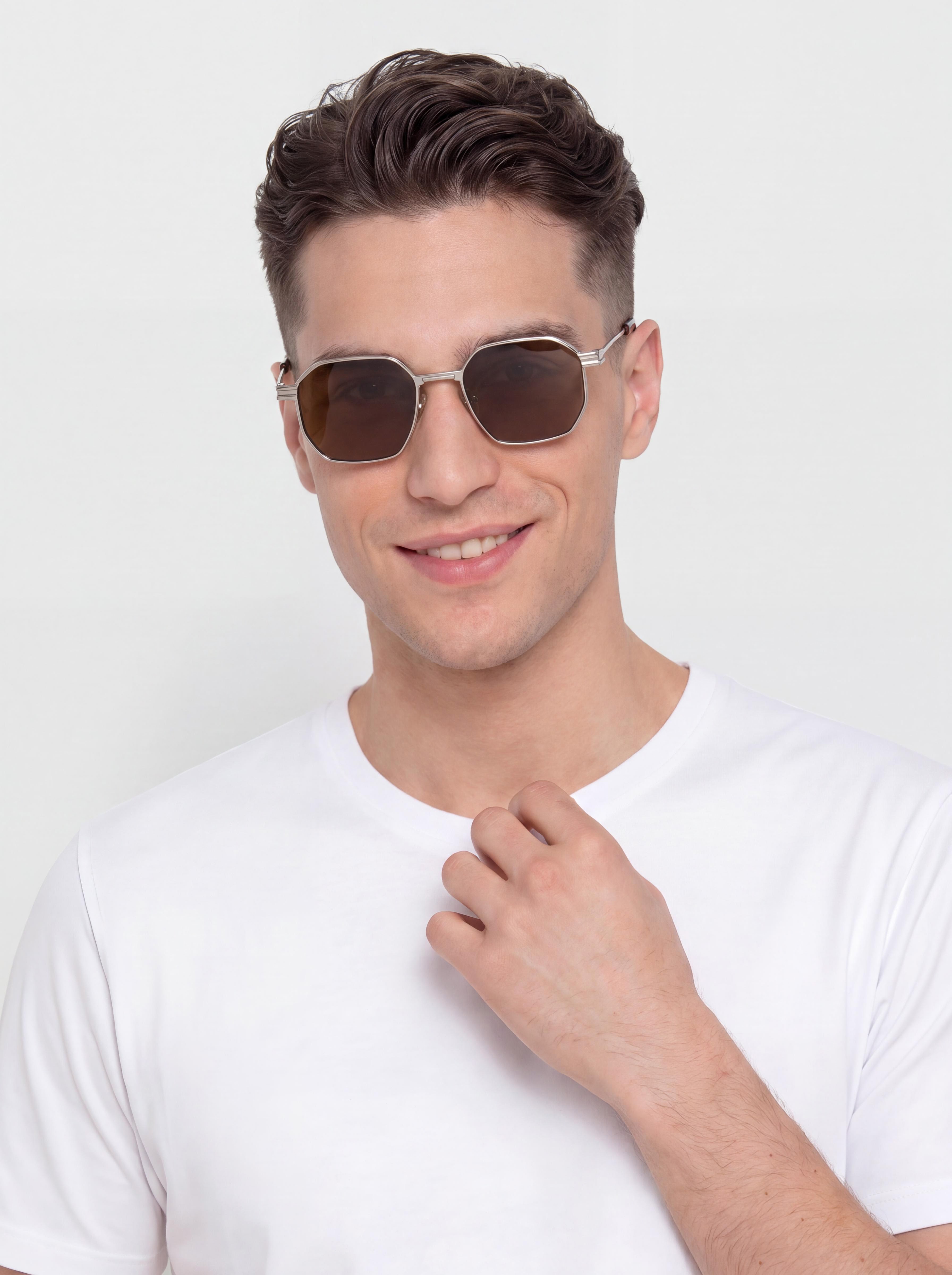Komono Percy Sunglasses (silver bourbon)