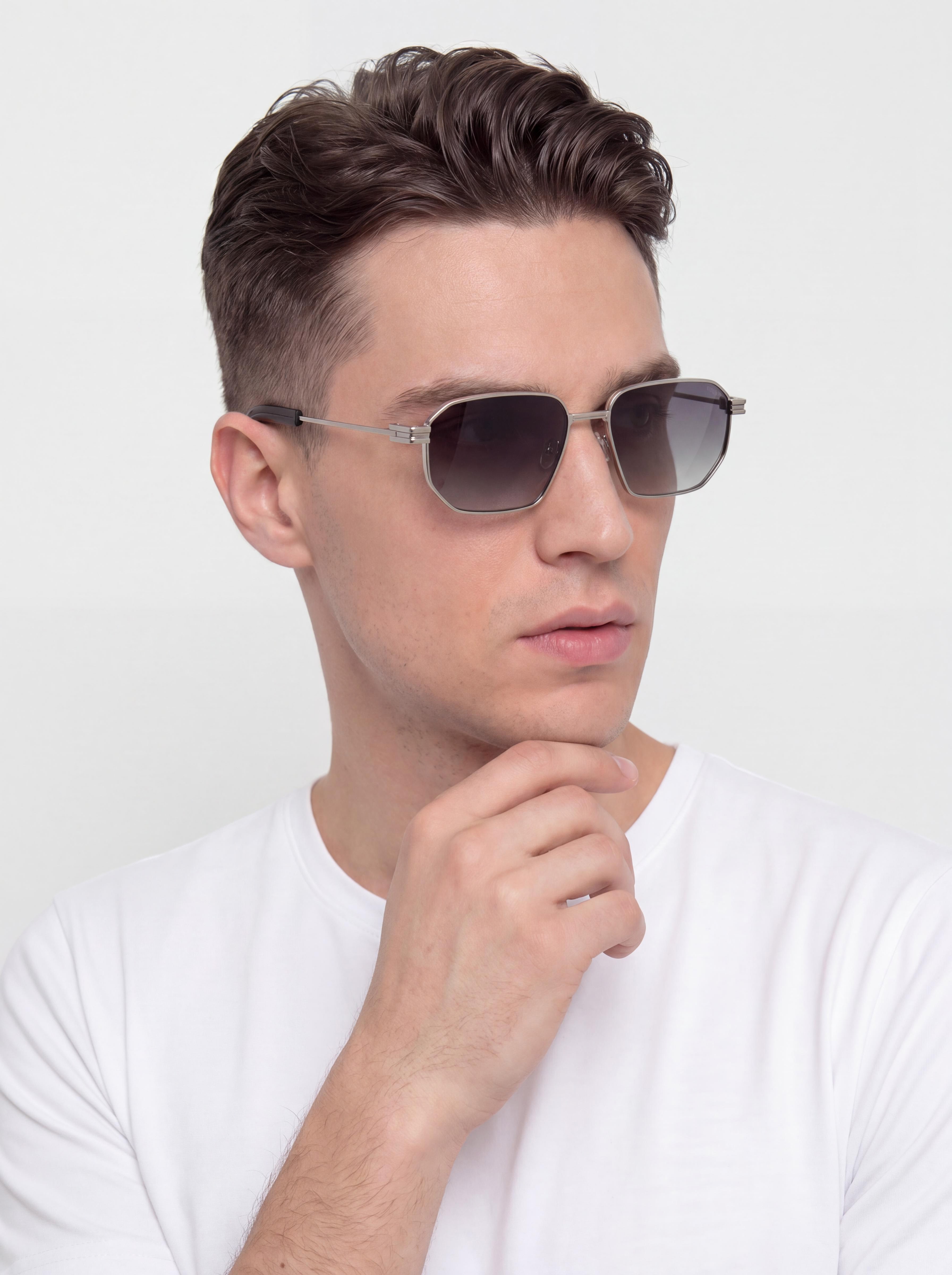 Komono Harvey Sunglasses (silver black)