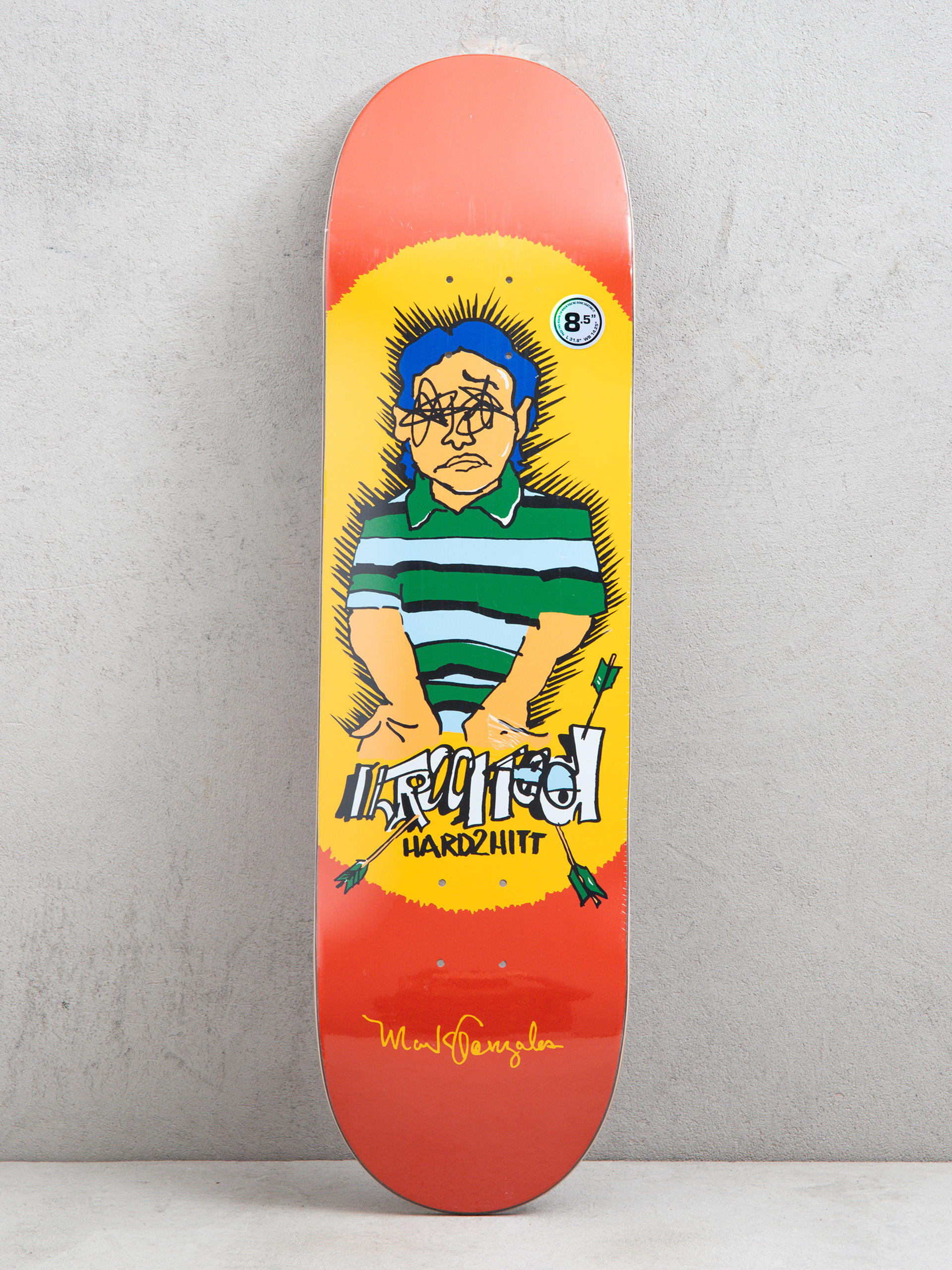 Krooked Gonz Hard2Ihtt Deck (orange)
