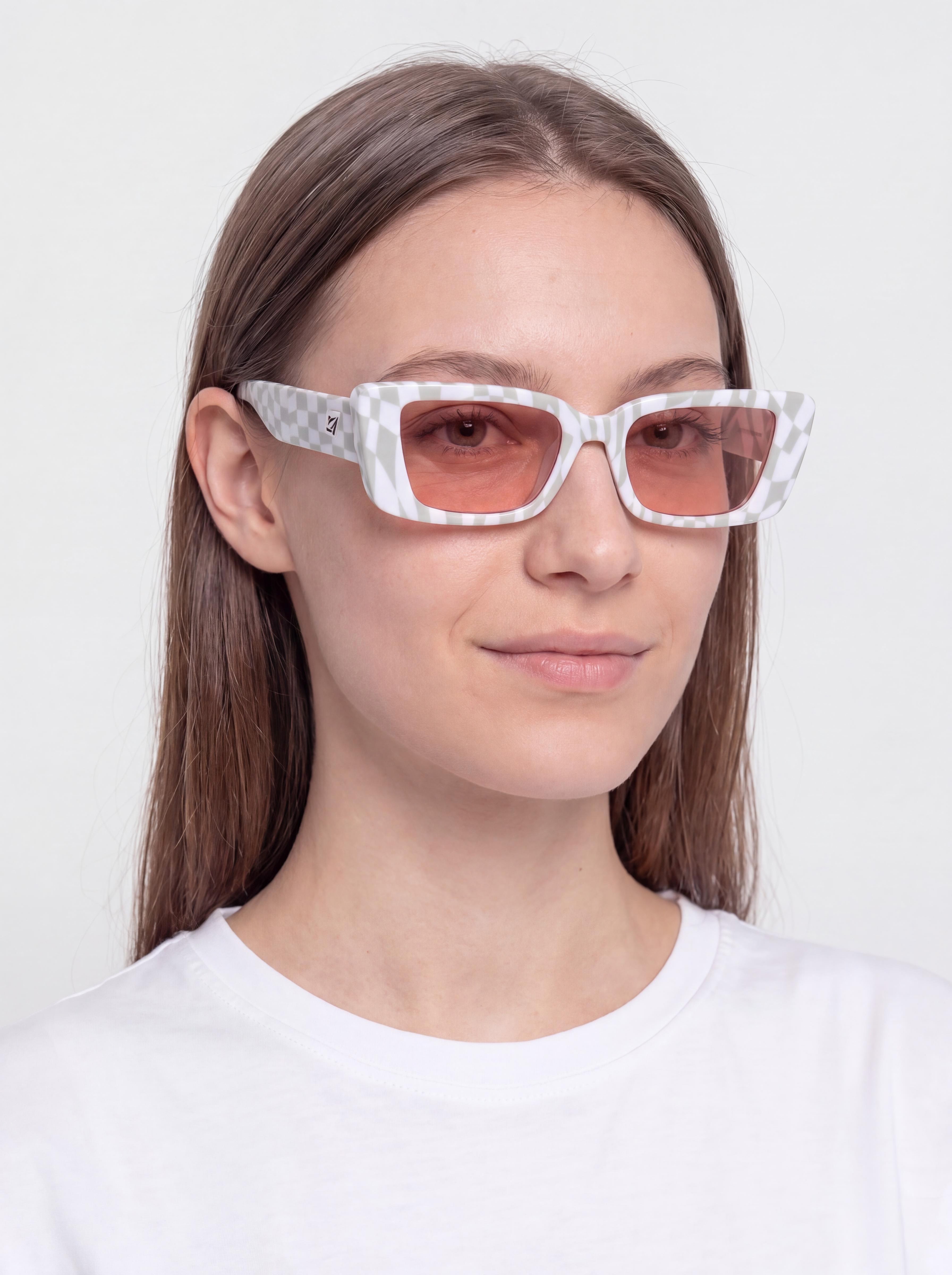 Volcom Strange Land Sunglasses (check her/rose)