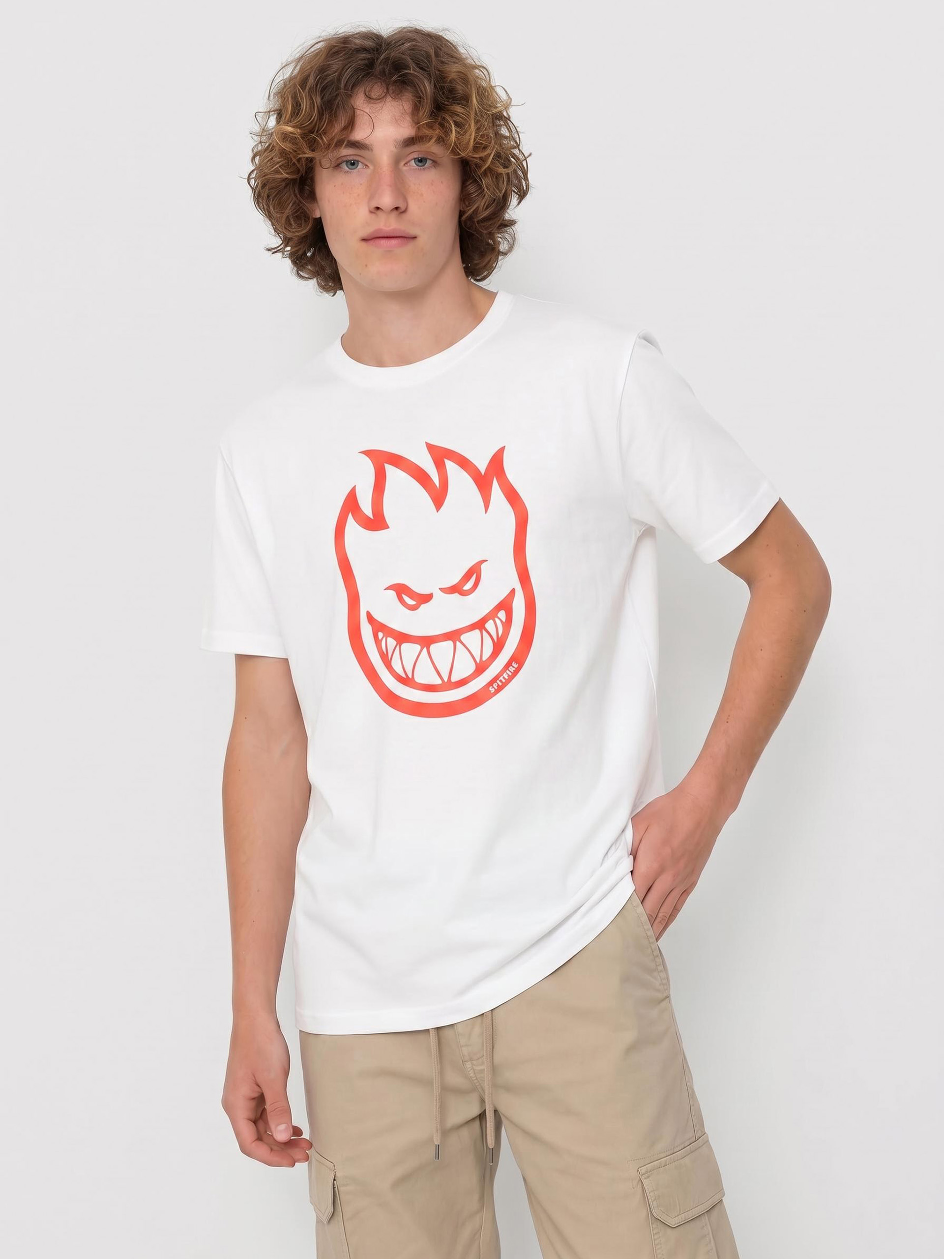 Spitfire T-shirt Bighead (white/red)