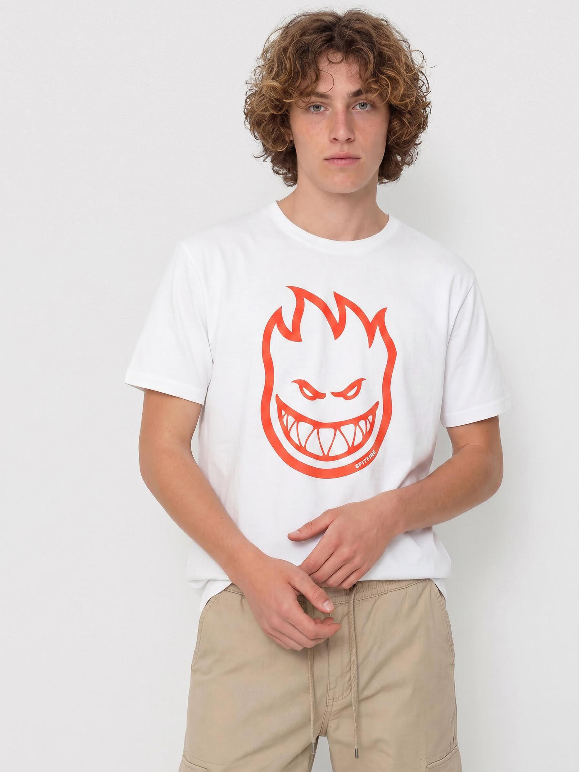 Spitfire T-shirt Bighead (white/red)