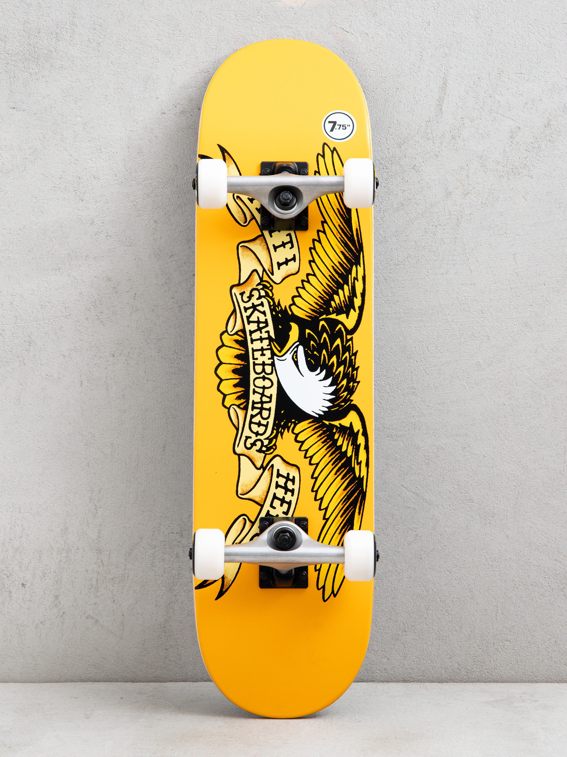 Antihero Pinstripe Eagle Skateboard - yellow