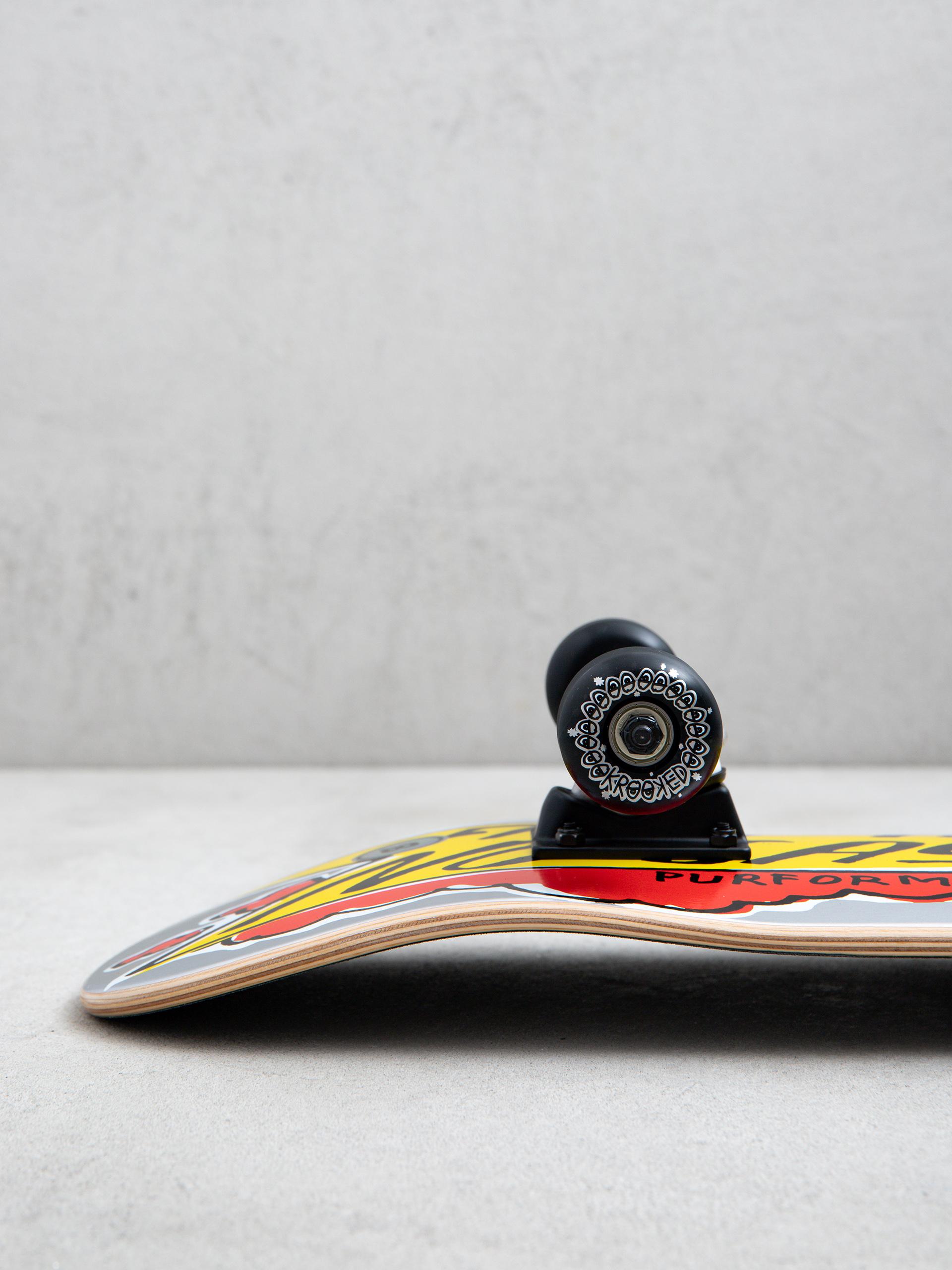 Krooked Racing Skateboard (silver)