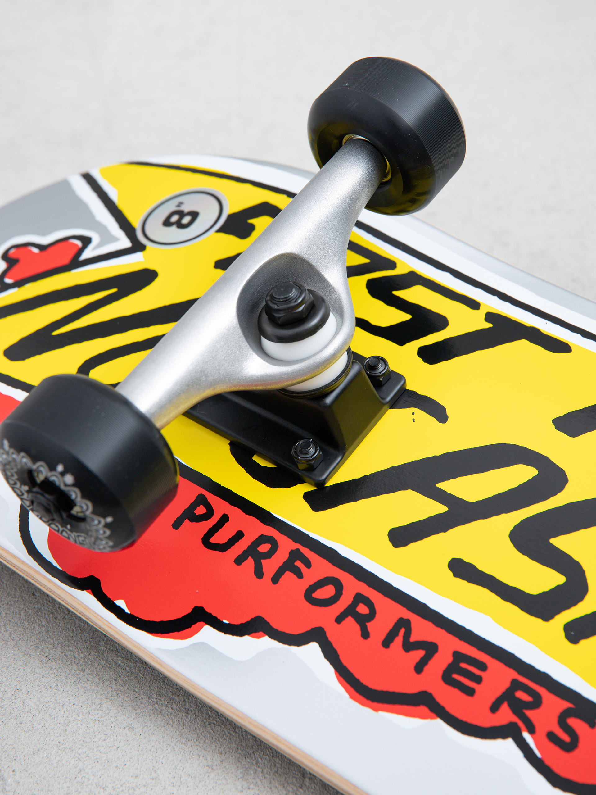 Krooked Racing Skateboard (silver)