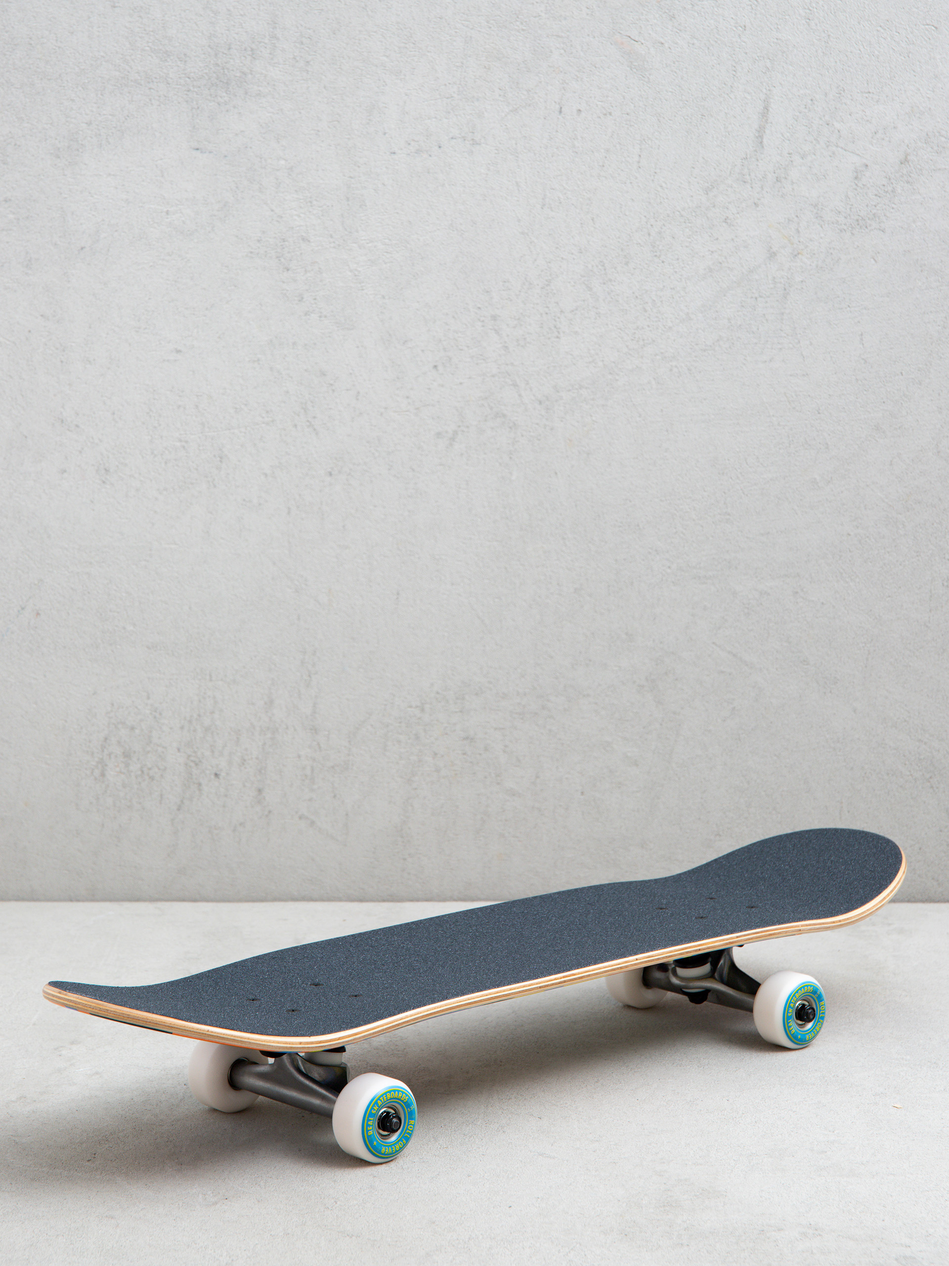 Real Hatched Skateboard (orange/blue/yellow)