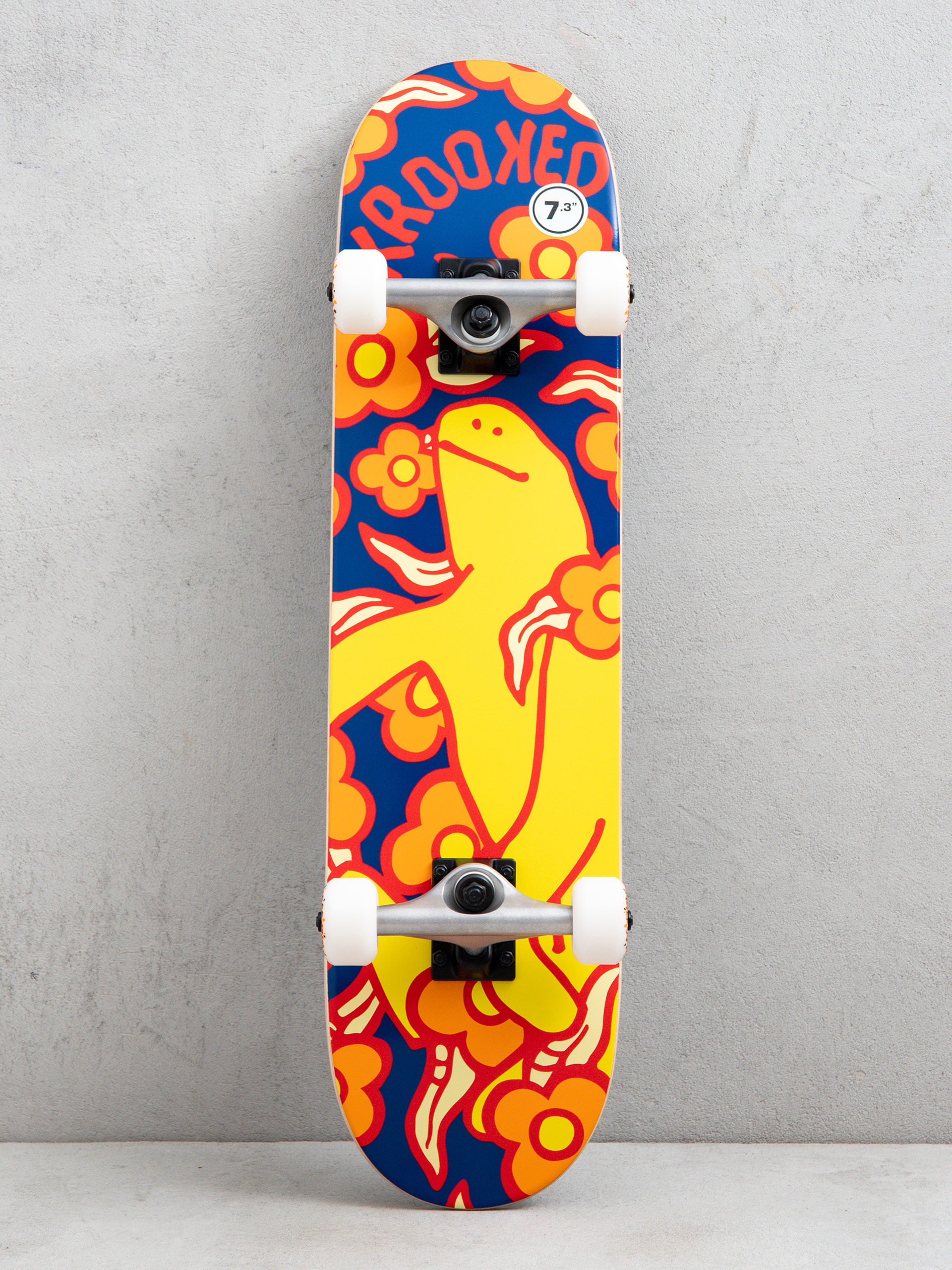 Krooked Shmoo Vibes Skateboard (navy/yellow)