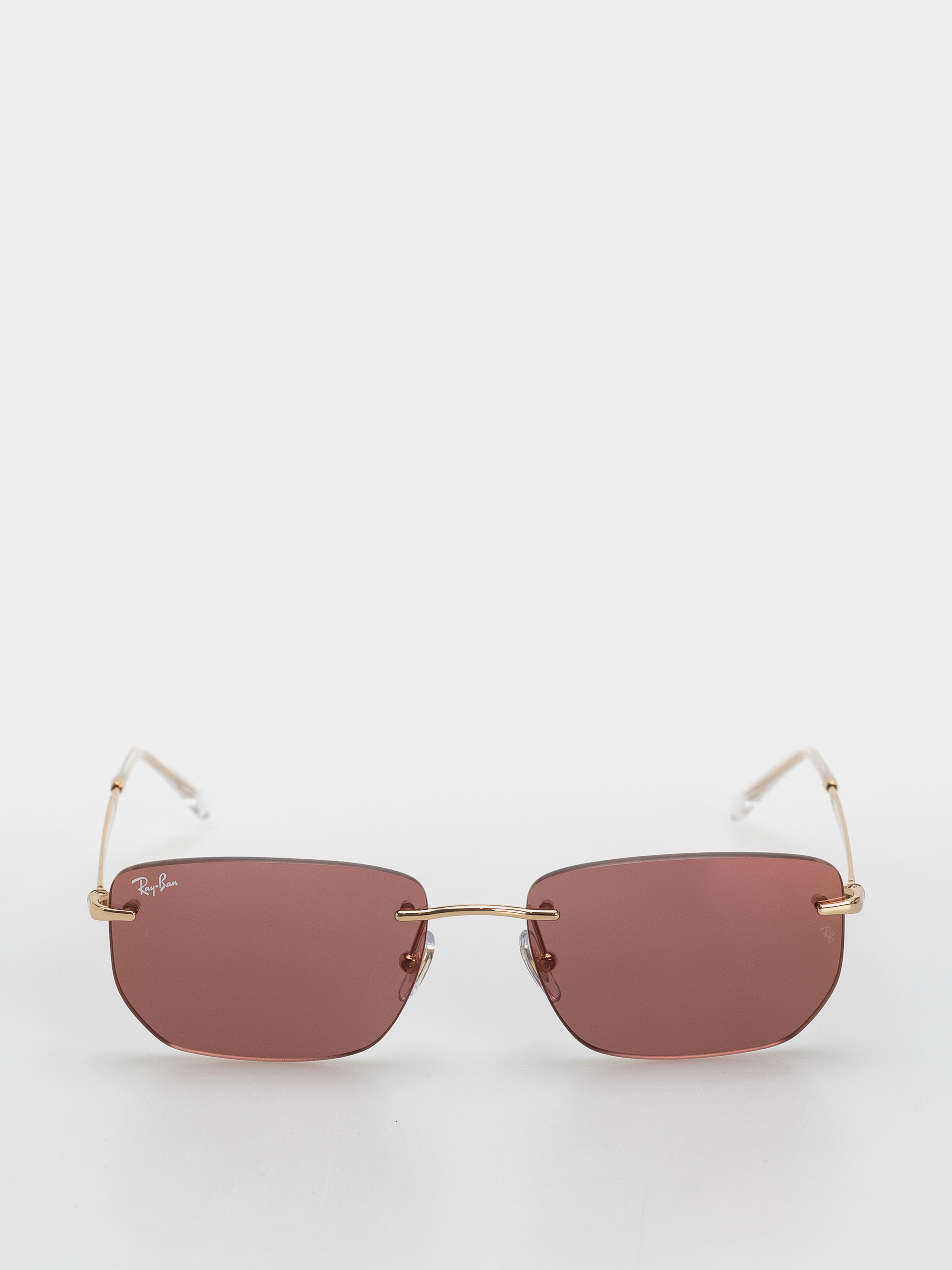 Ray-Ban Rb3768 Sonnenbrille (polerowany złoto arista/ciemnopurple i lustrzany red)