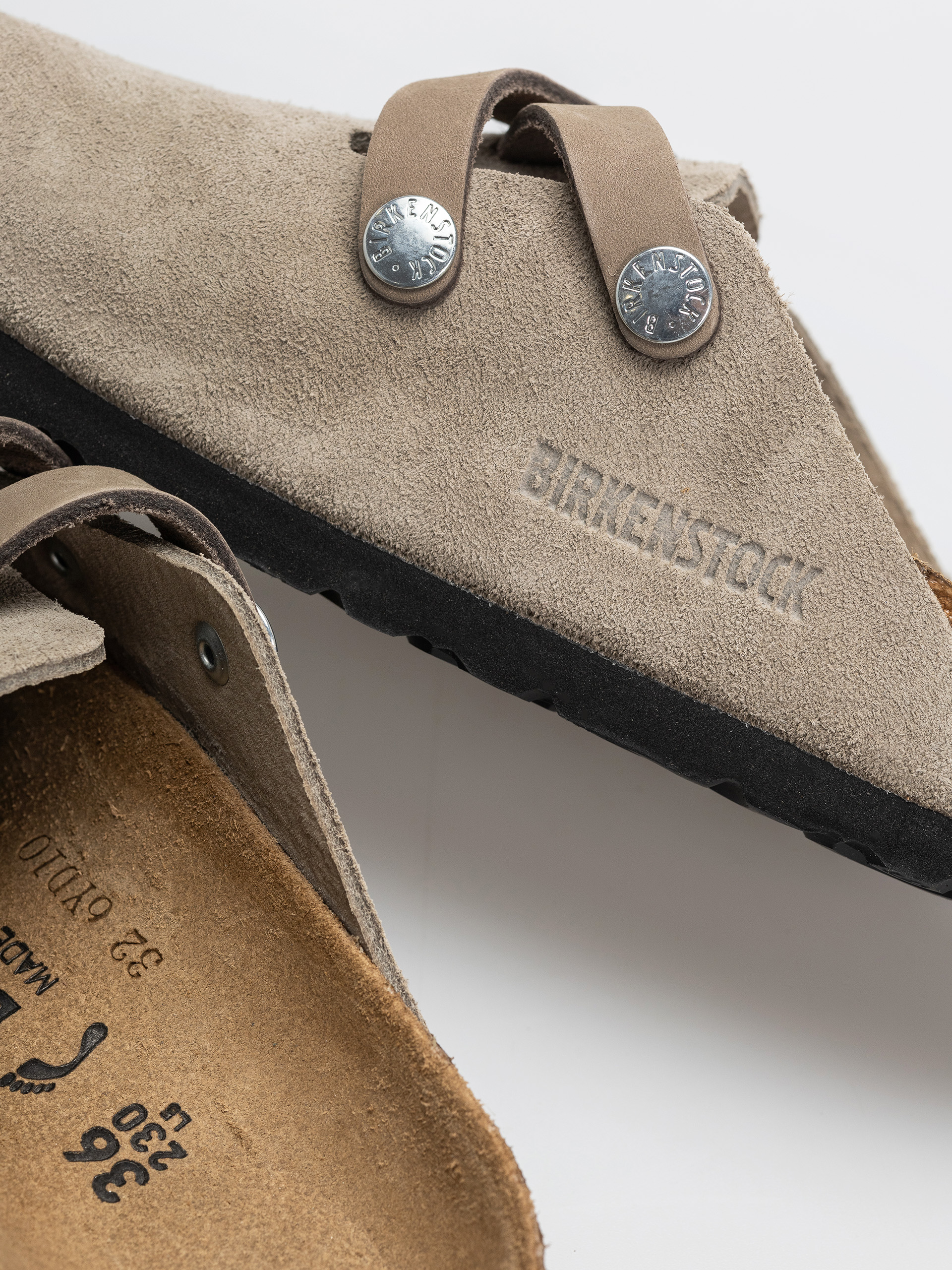 Birkenstock Blair Suede Leather Narrow Wmn Flip-flops (taupe)