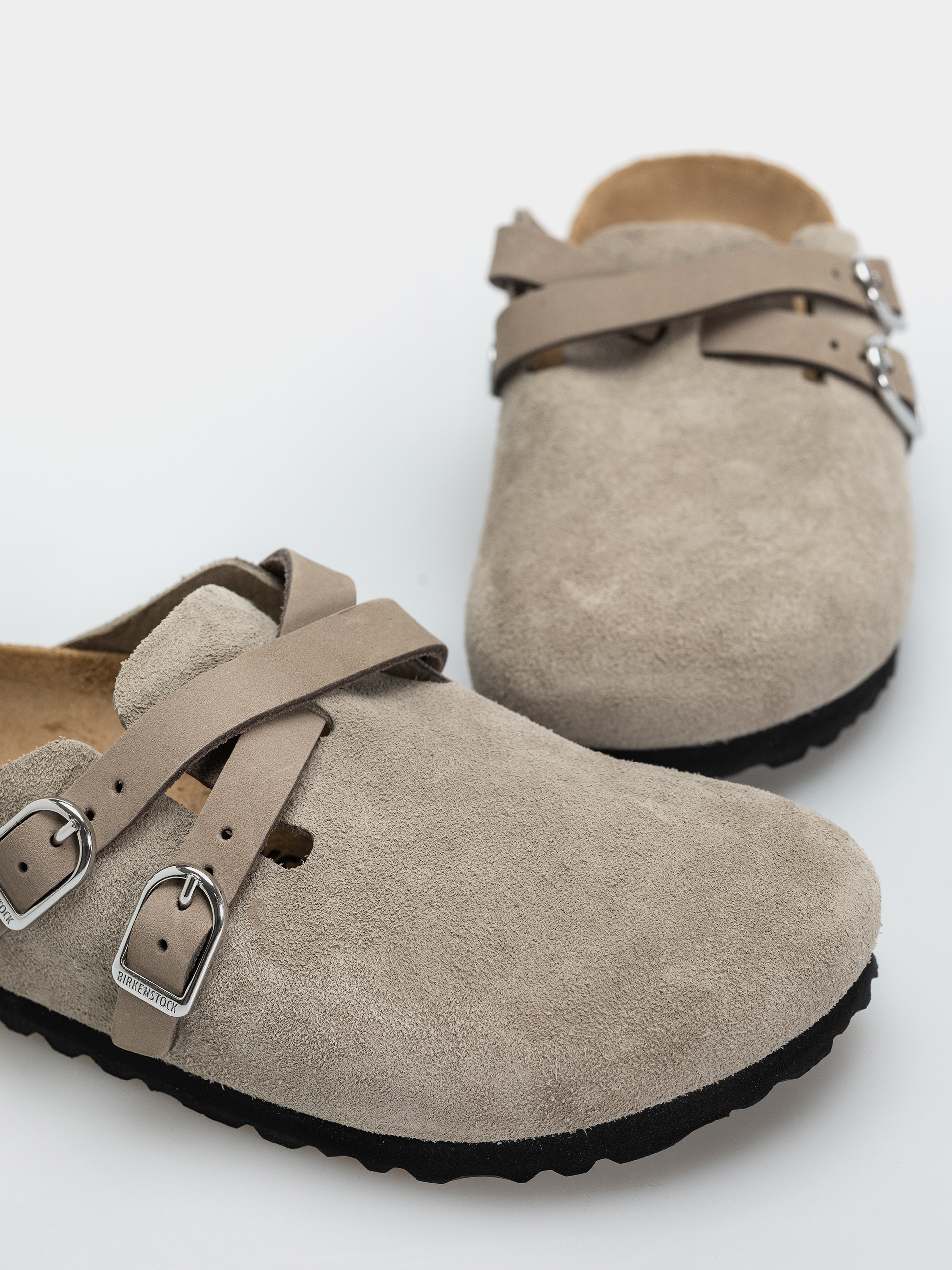 Birkenstock Blair Suede Leather Narrow Wmn Flip-flops (taupe)