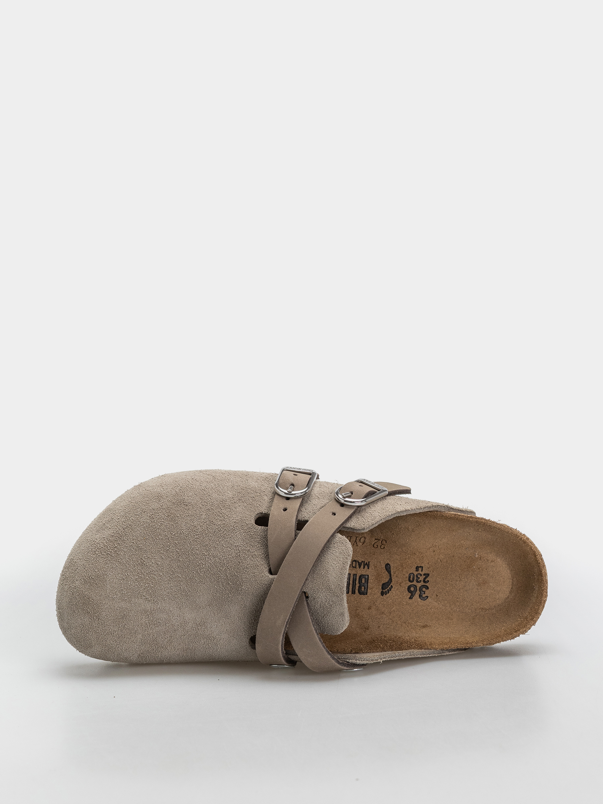 Birkenstock Blair Suede Leather Narrow Wmn Flip Flops (taupe)