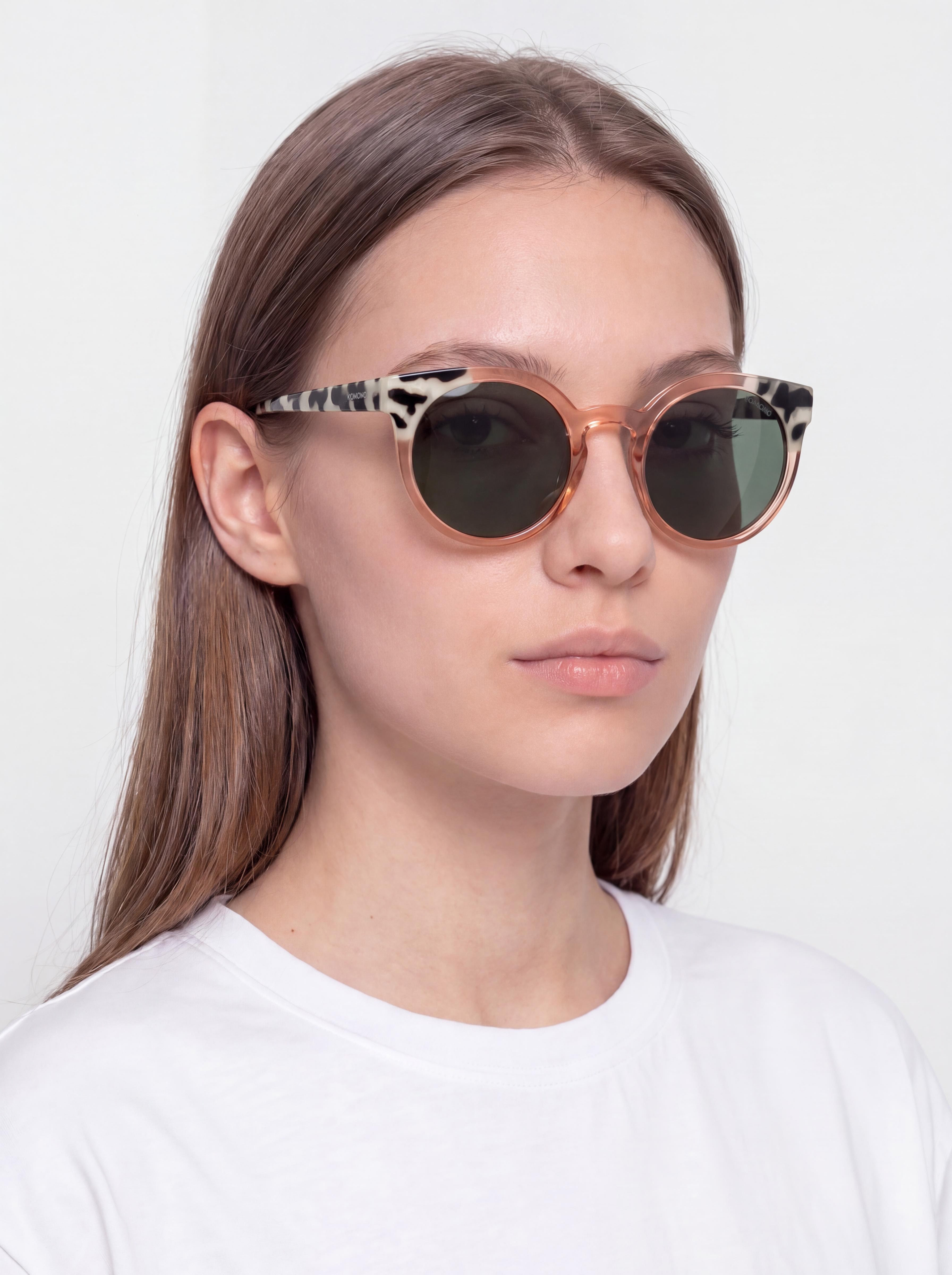 Komono Lulu Sunglasses (coral bobcat)