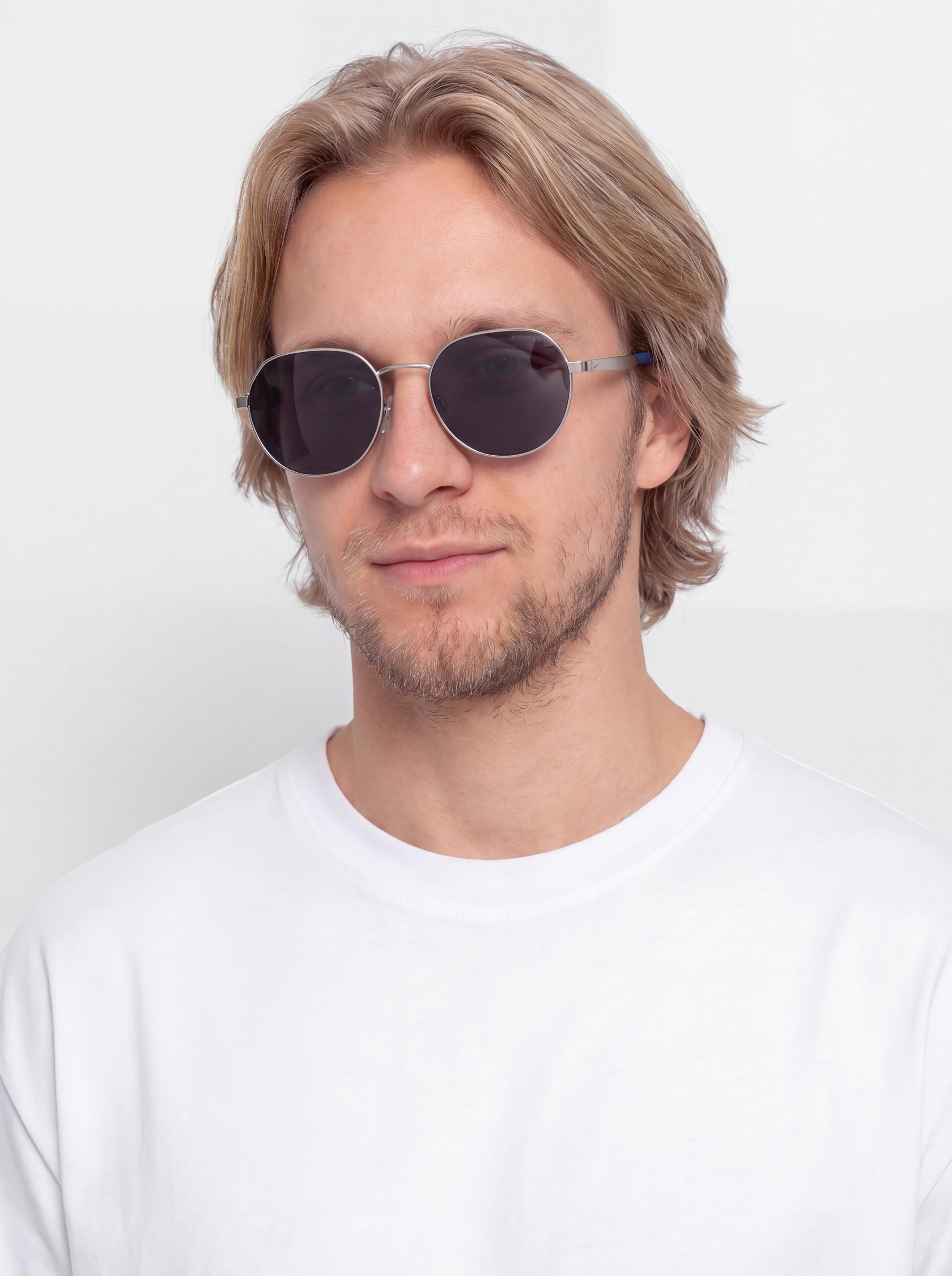 Nike Traveler Trend Sunglasses (satin silver/blue)