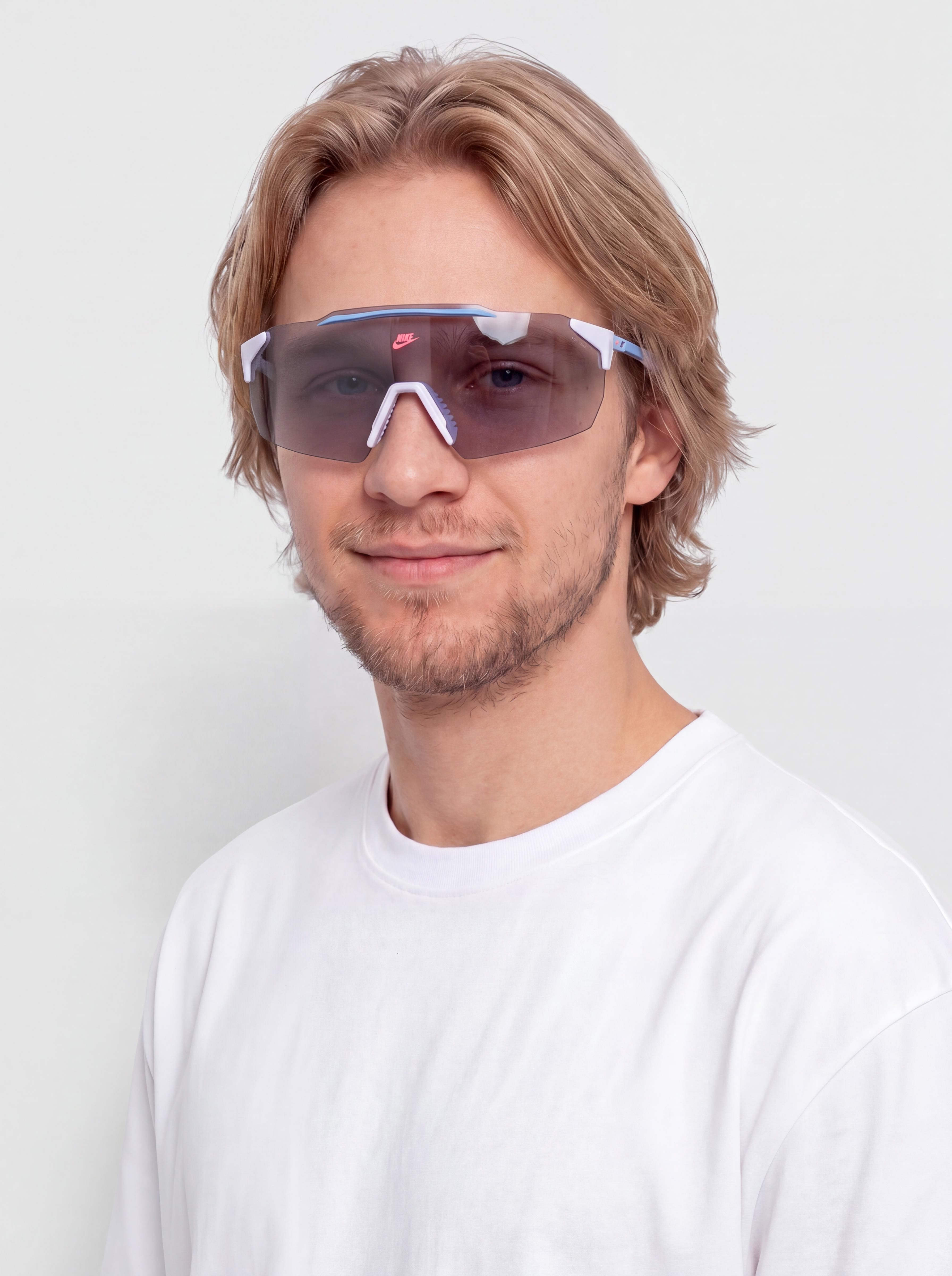 Nike Limitless Shield Sunglasses (amethyst tint/blue flash)