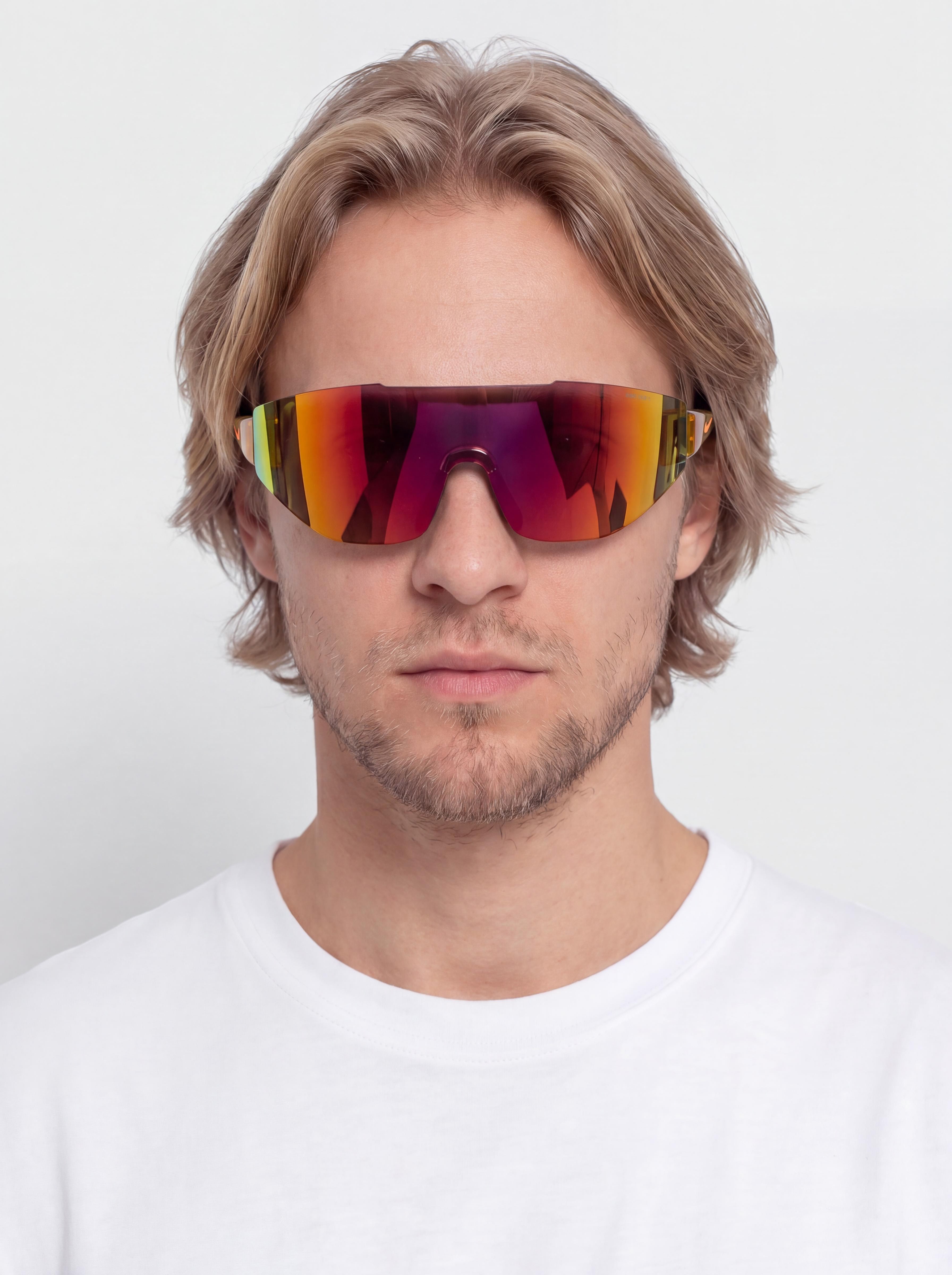 Nike Athena Edge Sonnenbrille (black/orange mirror)