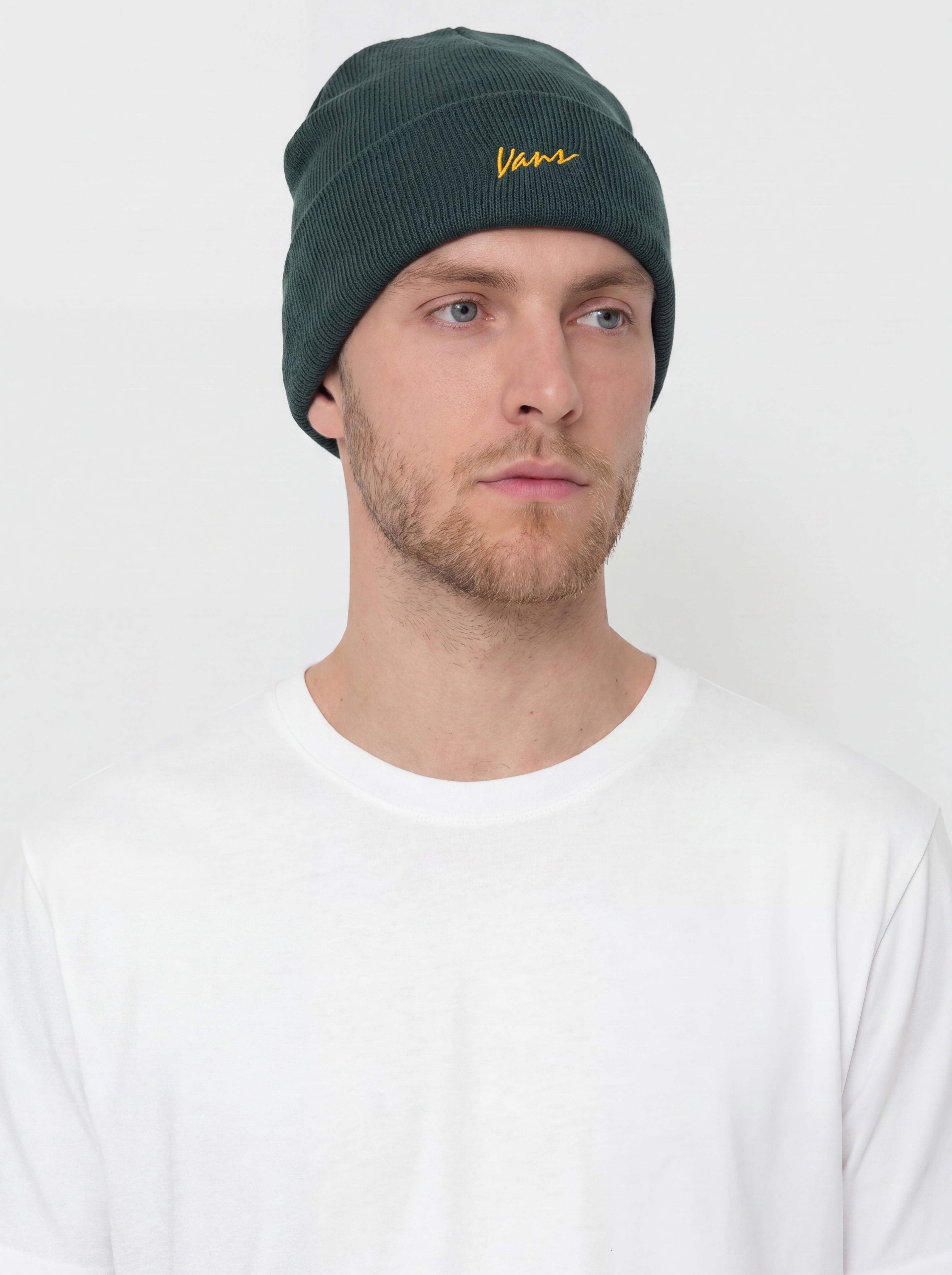Vans Classic Script Tall Cuff Beanie (dried kelp)