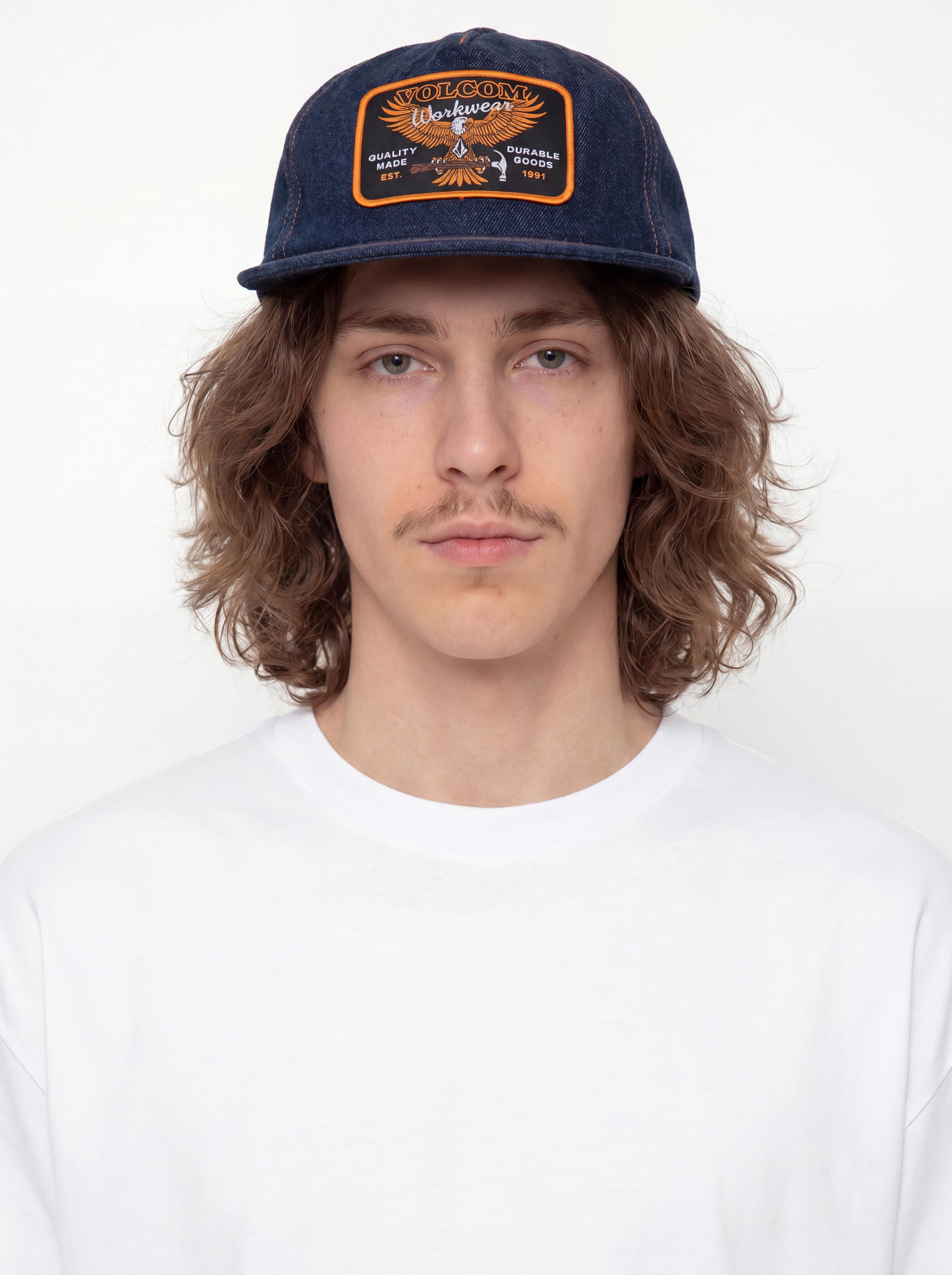 Volcom Hammered Workwear Cap (dust bowl indigo)