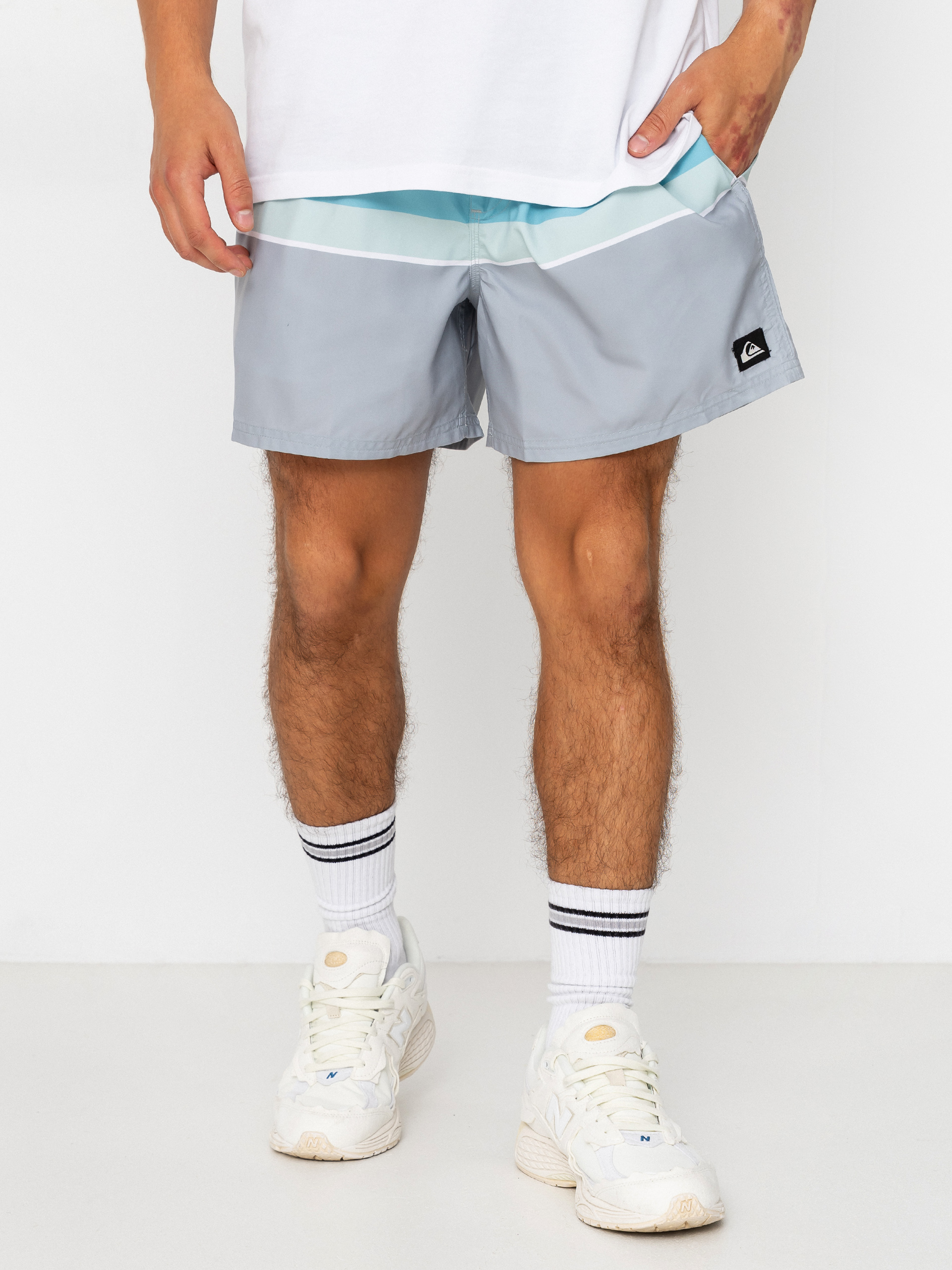 Quiksilver Everyday Printed Volley 15 Boardshorts (quarry outside stripe)