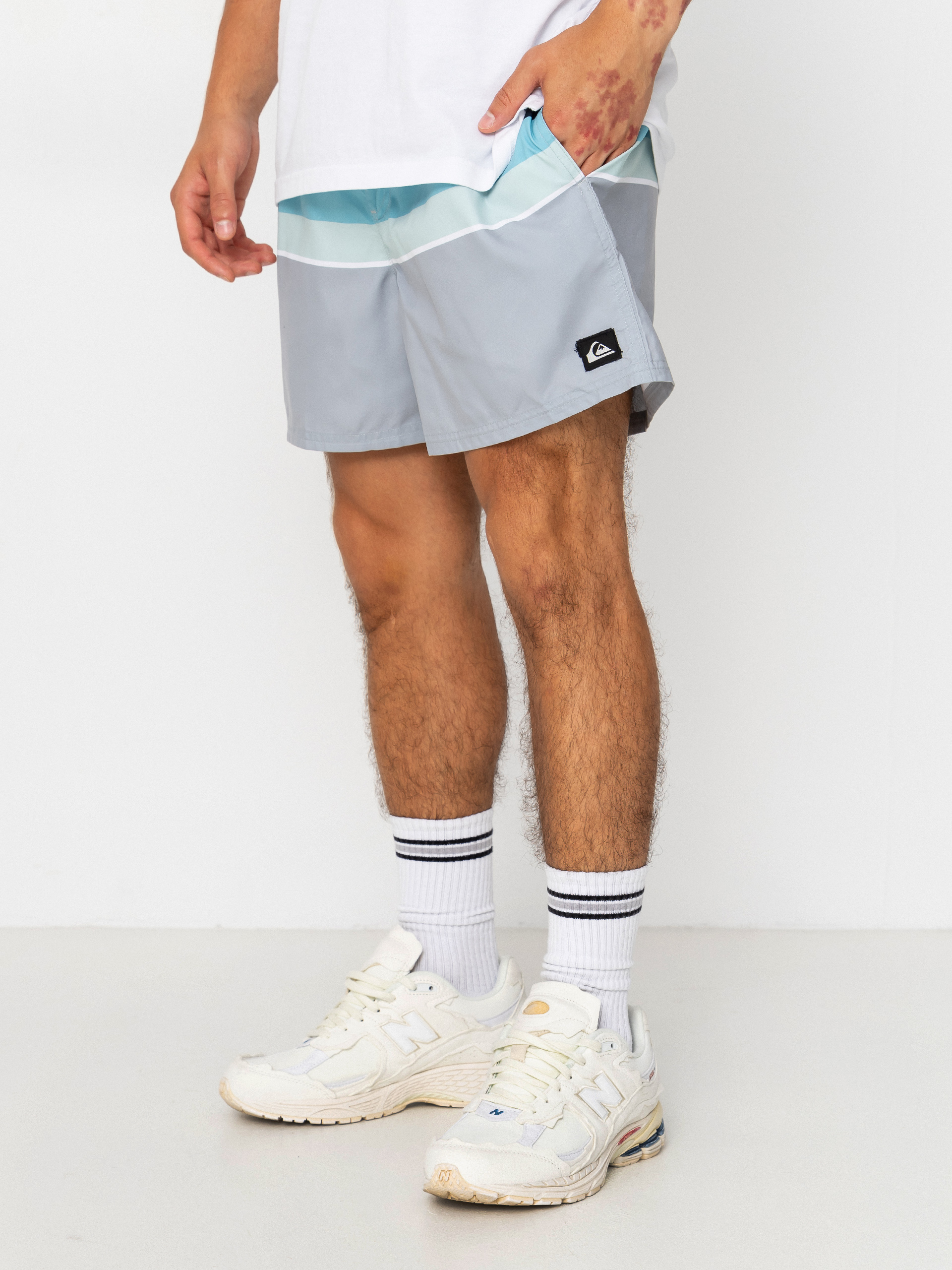 Quiksilver Everyday Printed Volley 15 Boardshorts (quarry outside stripe)