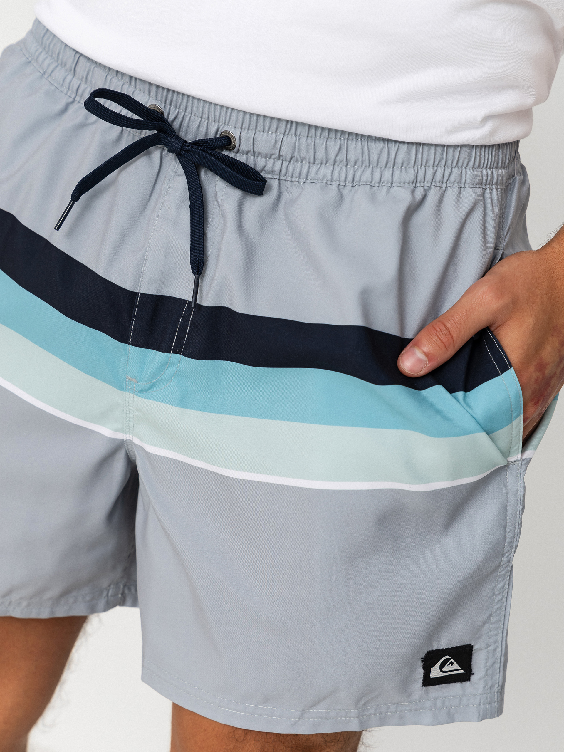 Quiksilver Everyday Printed Volley 15 Boardshorts (quarry outside stripe)