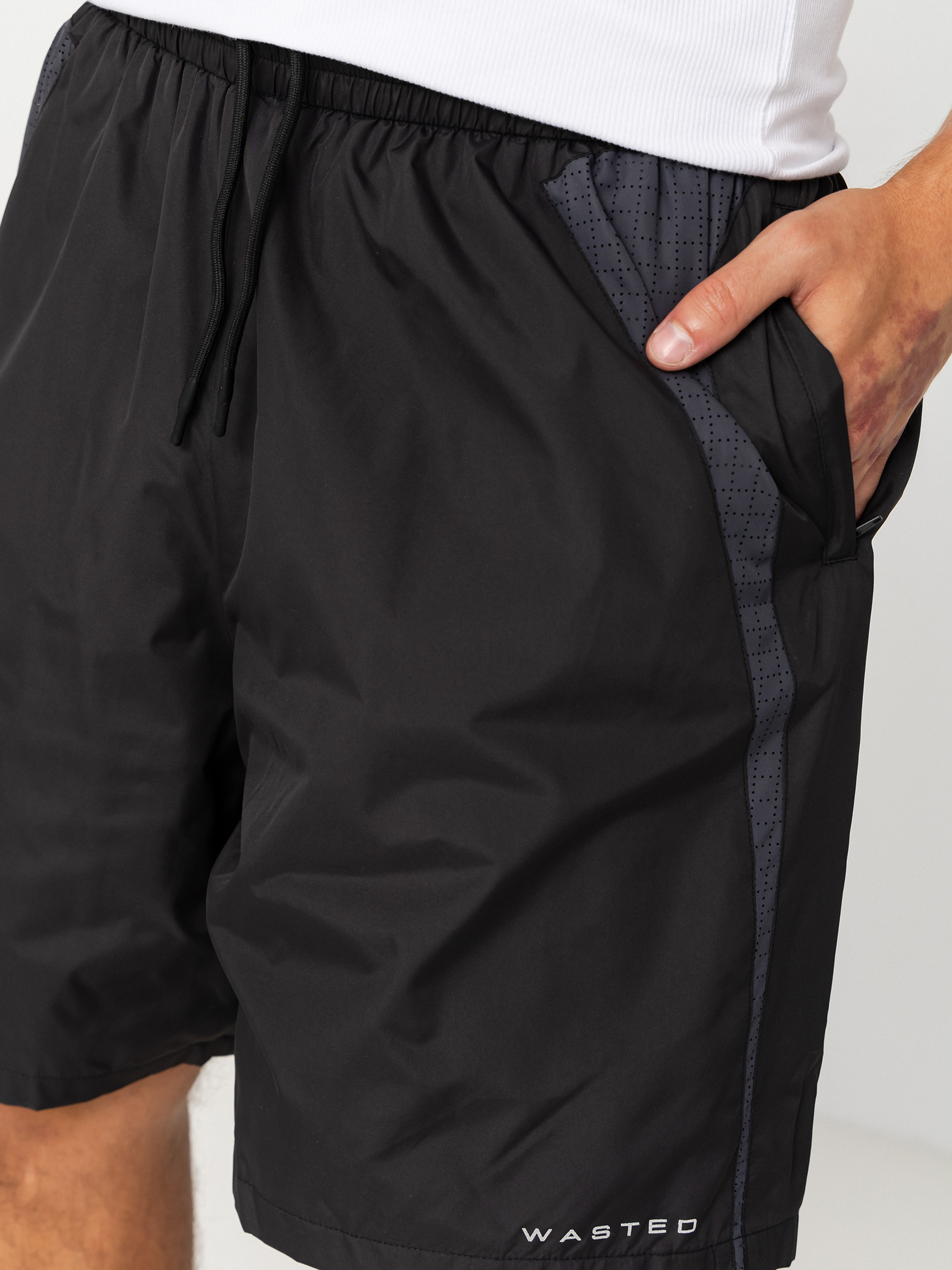 Wasted Paris Sharp Track Shorts (black)