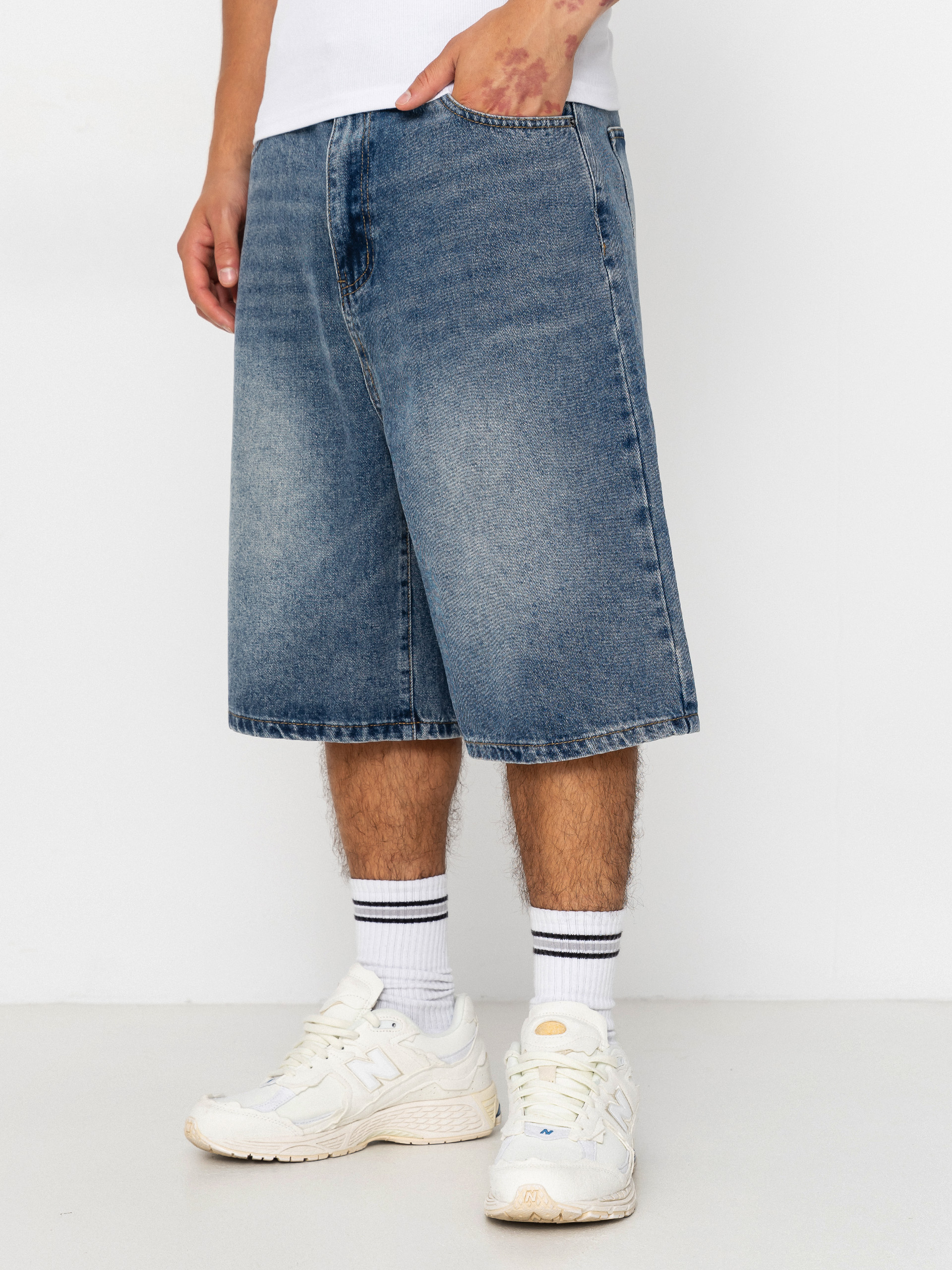 Wasted Paris Faded Casper Shorts (vintage blue)