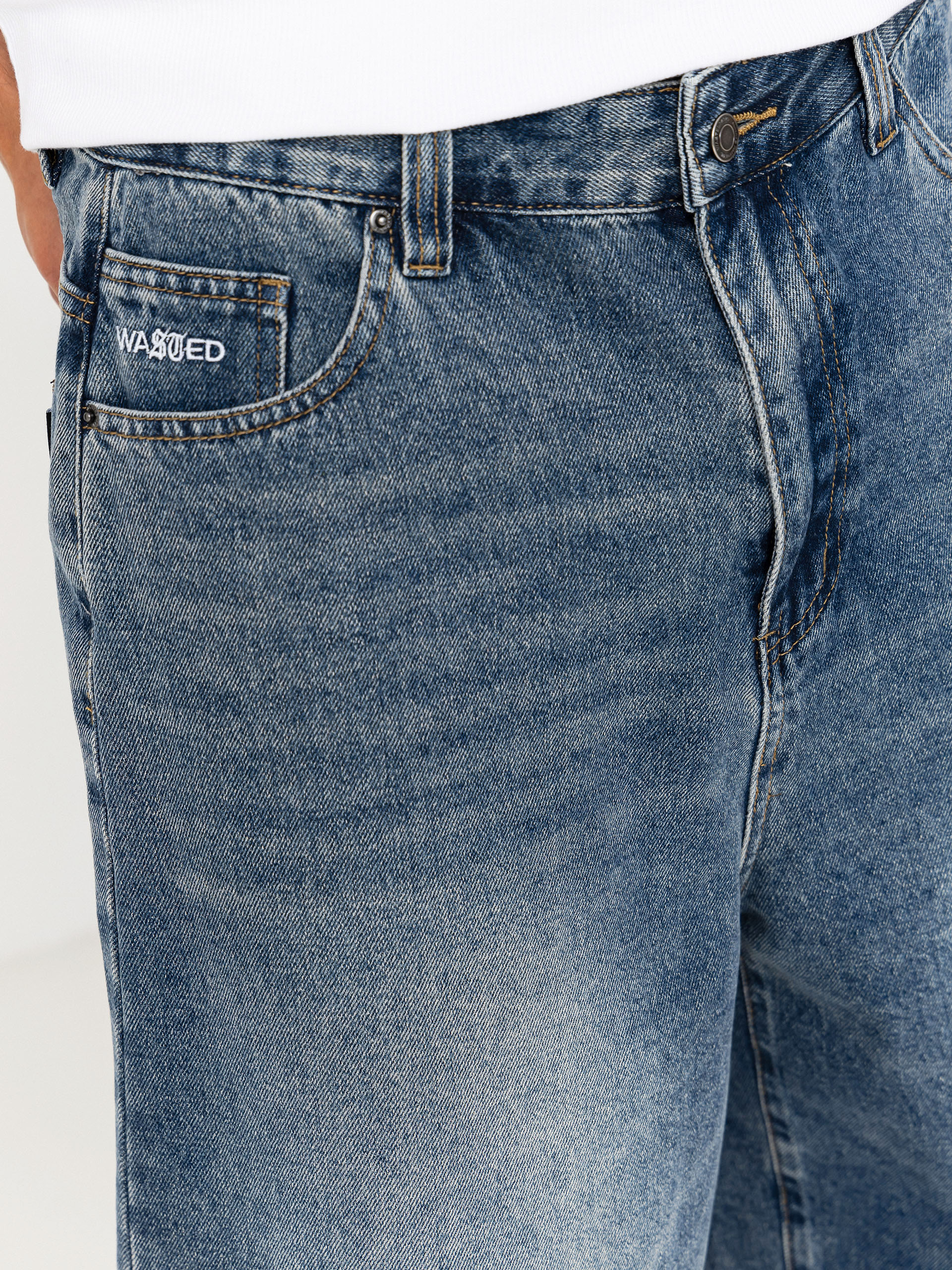Wasted Paris Faded Casper Shorts (vintage blue)