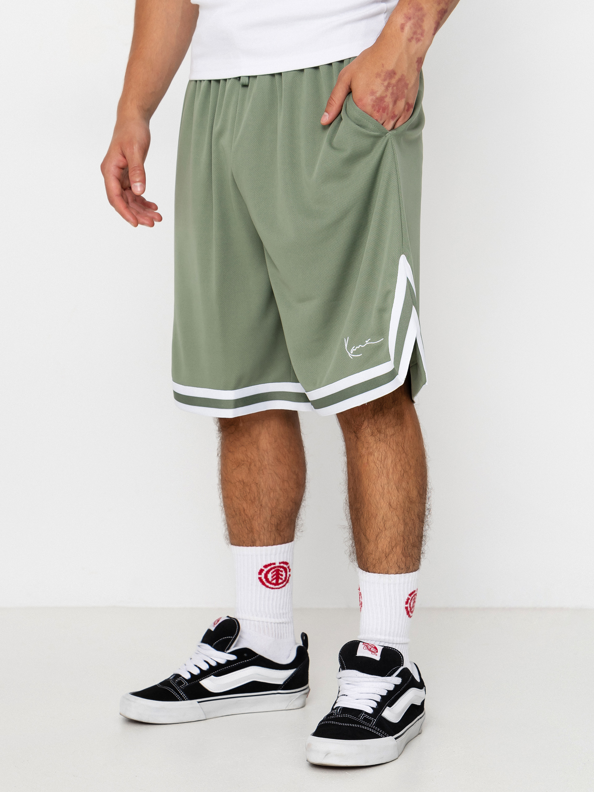 Karl Kani Small Signature Essential Mesh Shorts (green)