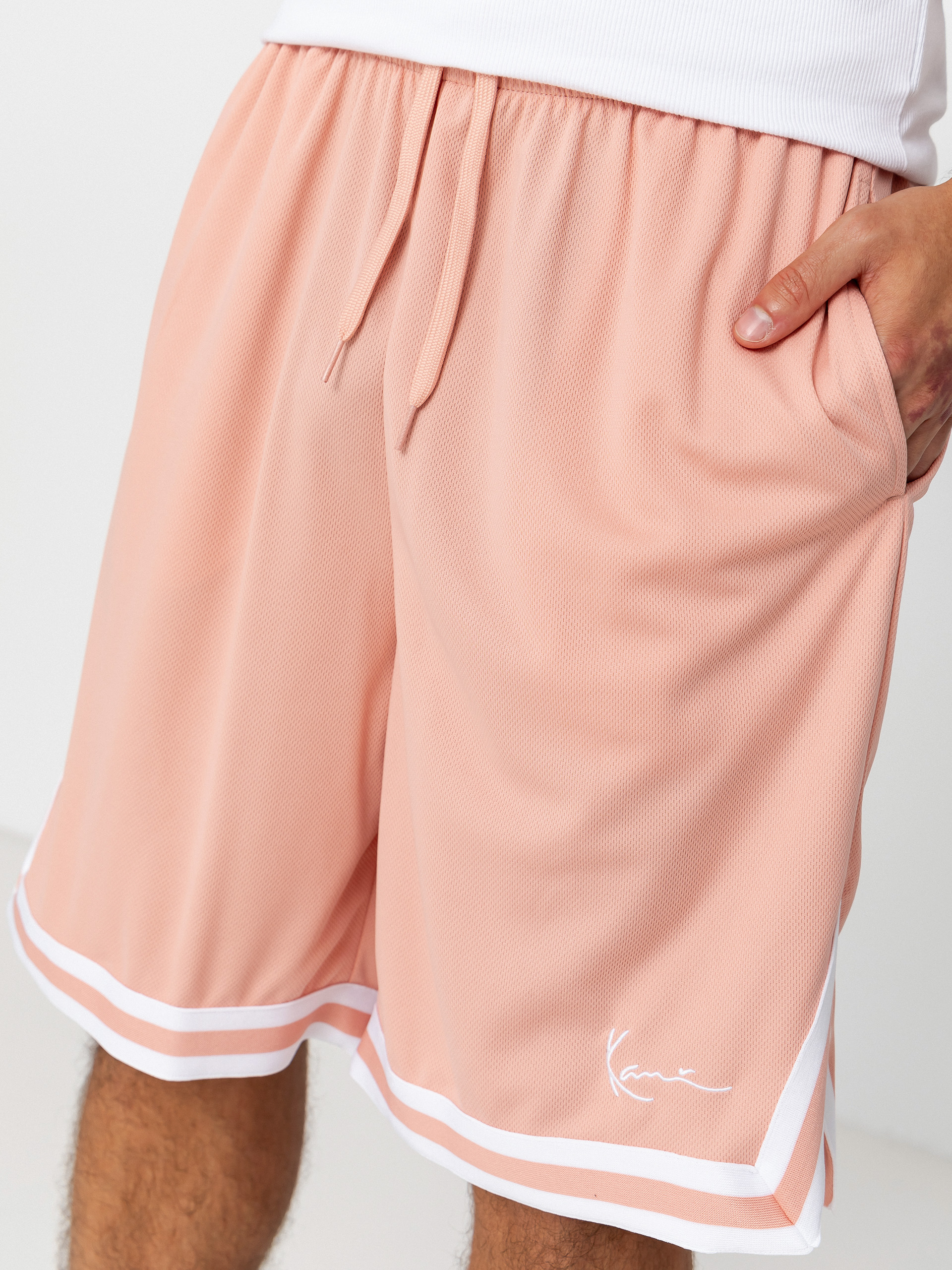 Karl Kani Small Signature Essential Mesh Shorts (pink)