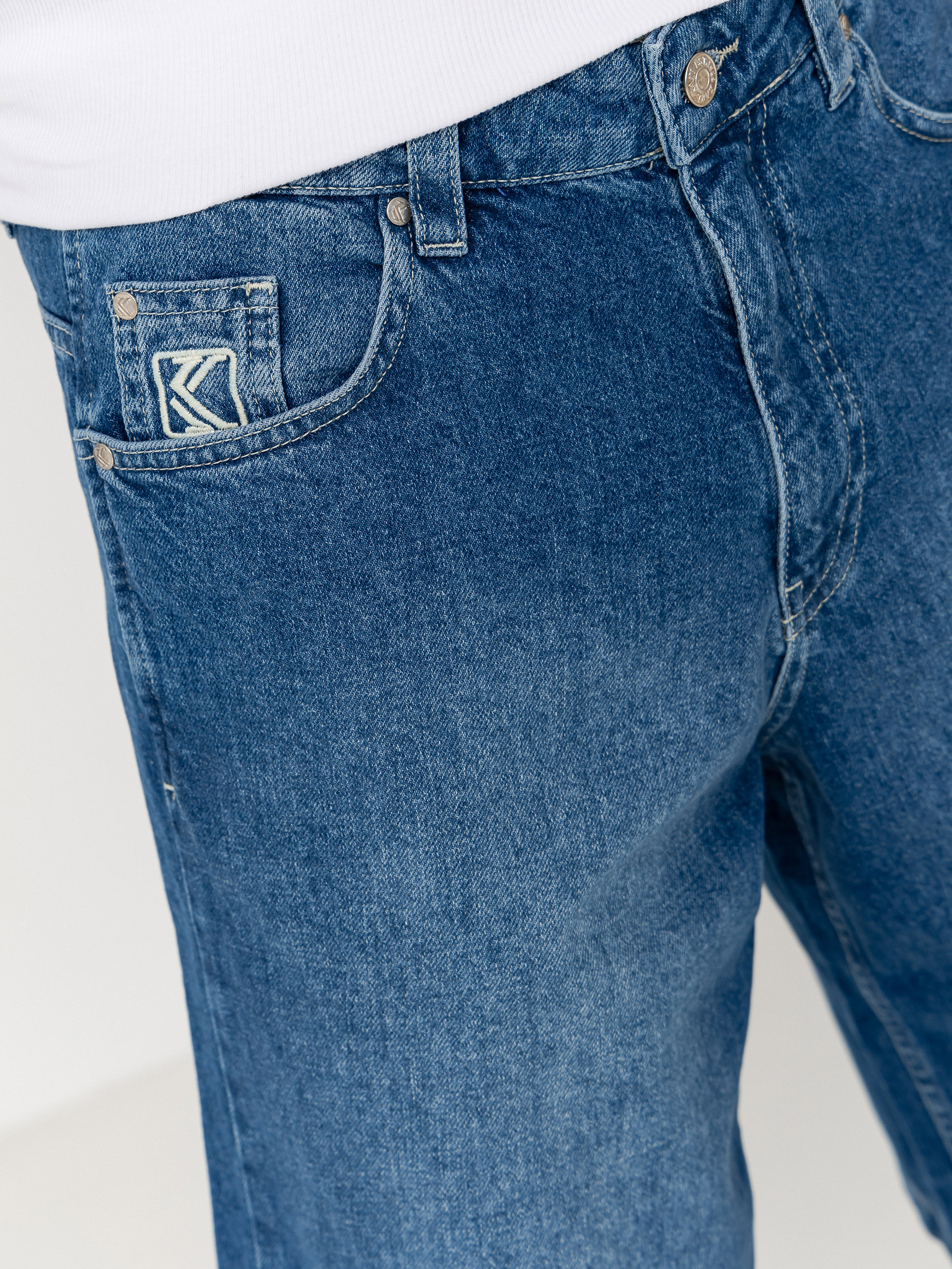 Karl Kani Jeans Denim Jorts Shorts (blue)
