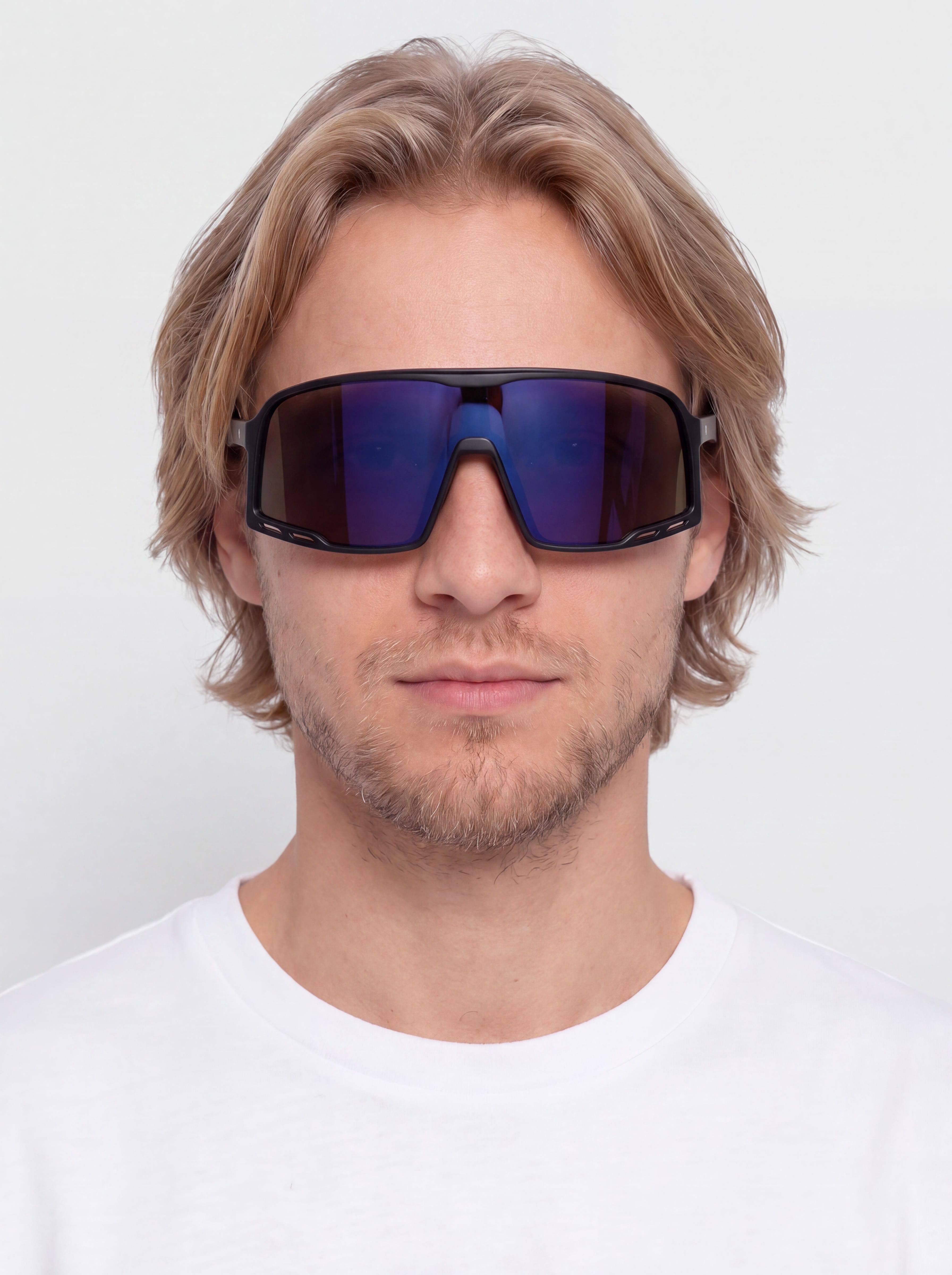 CHPO Henrik Sonnenbrille (matte black/purple mirror)