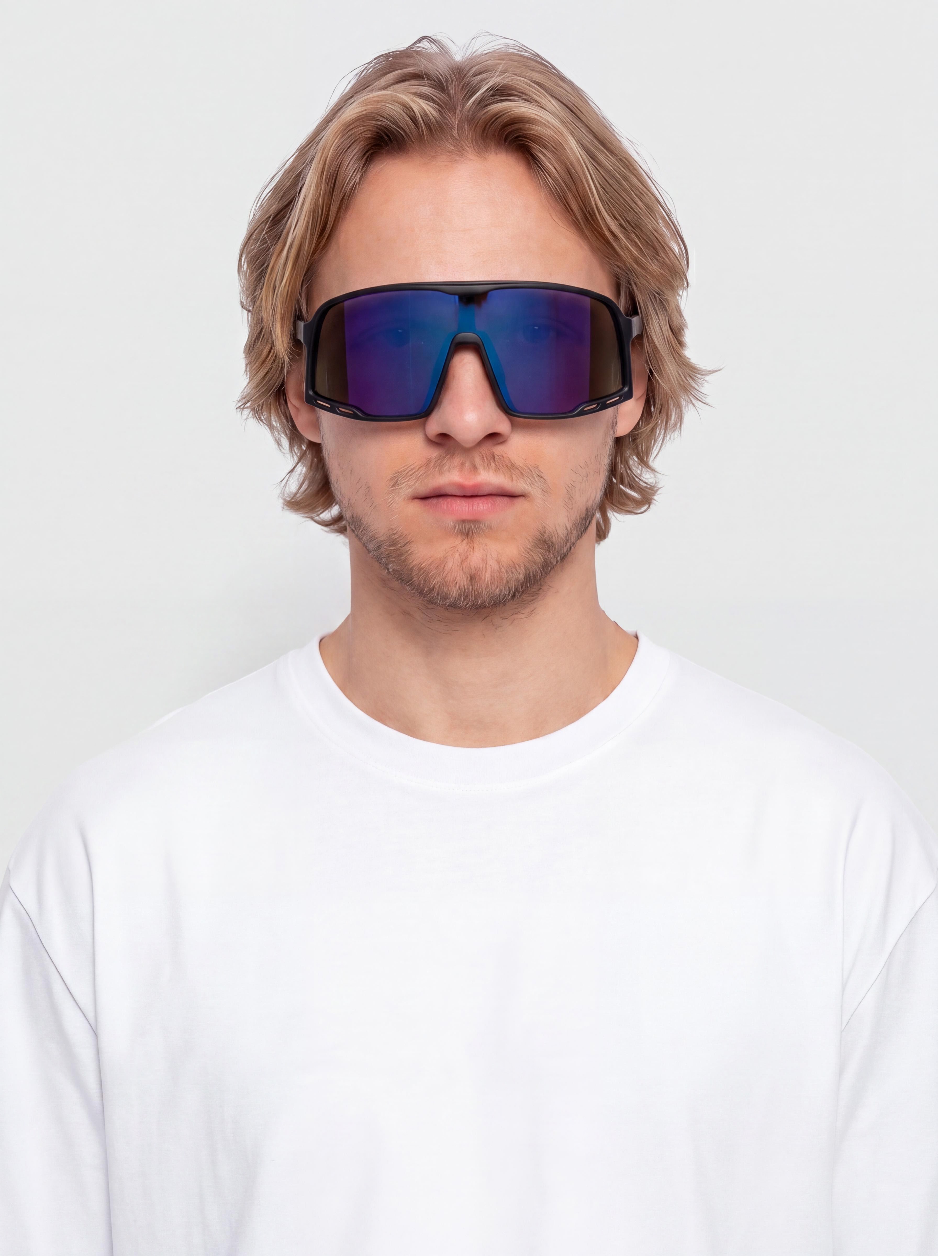 CHPO Henrik Sonnenbrille (matte black/purple mirror)