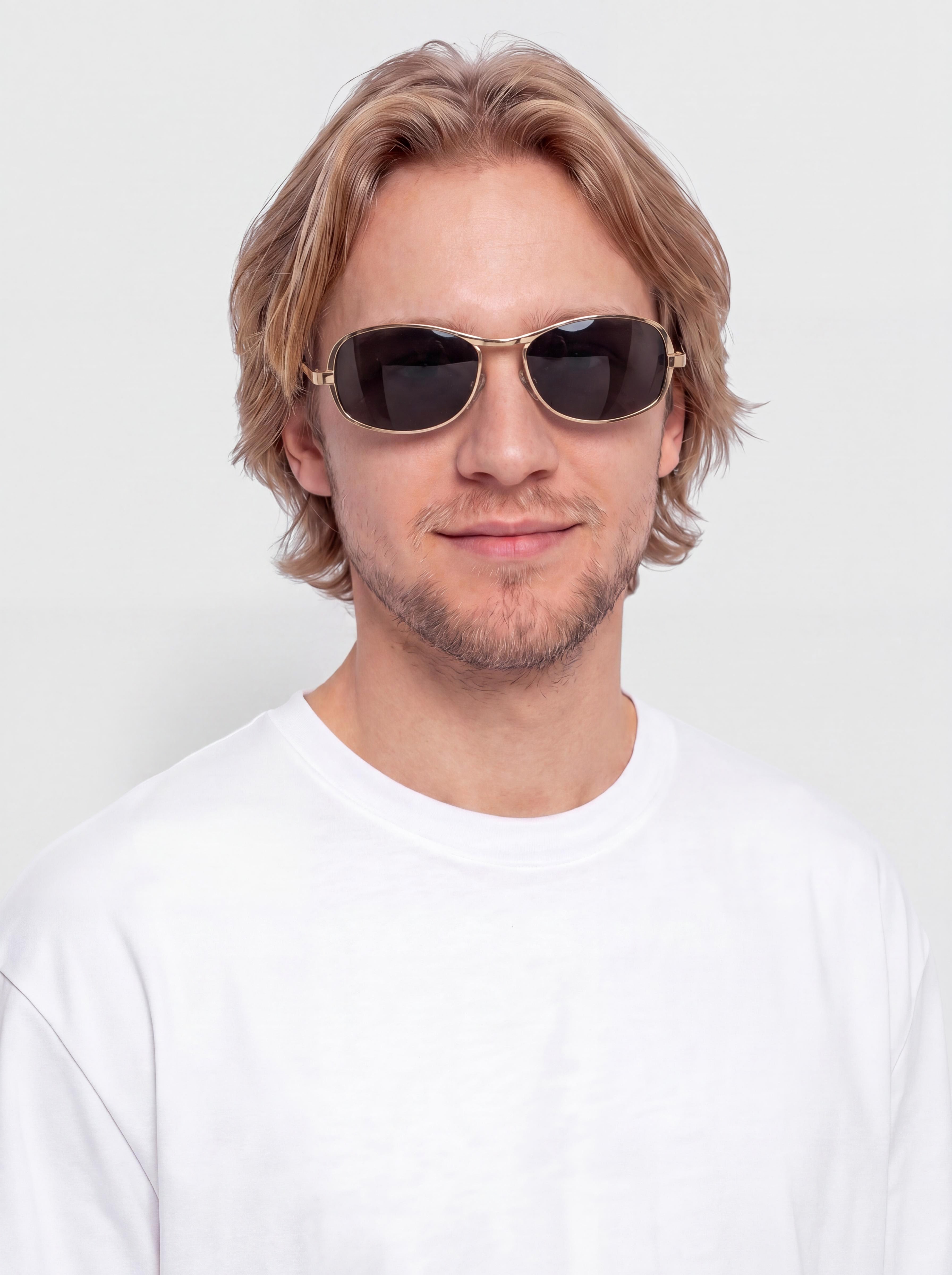 Szade Rush Sunglasses (polished gold/ink)