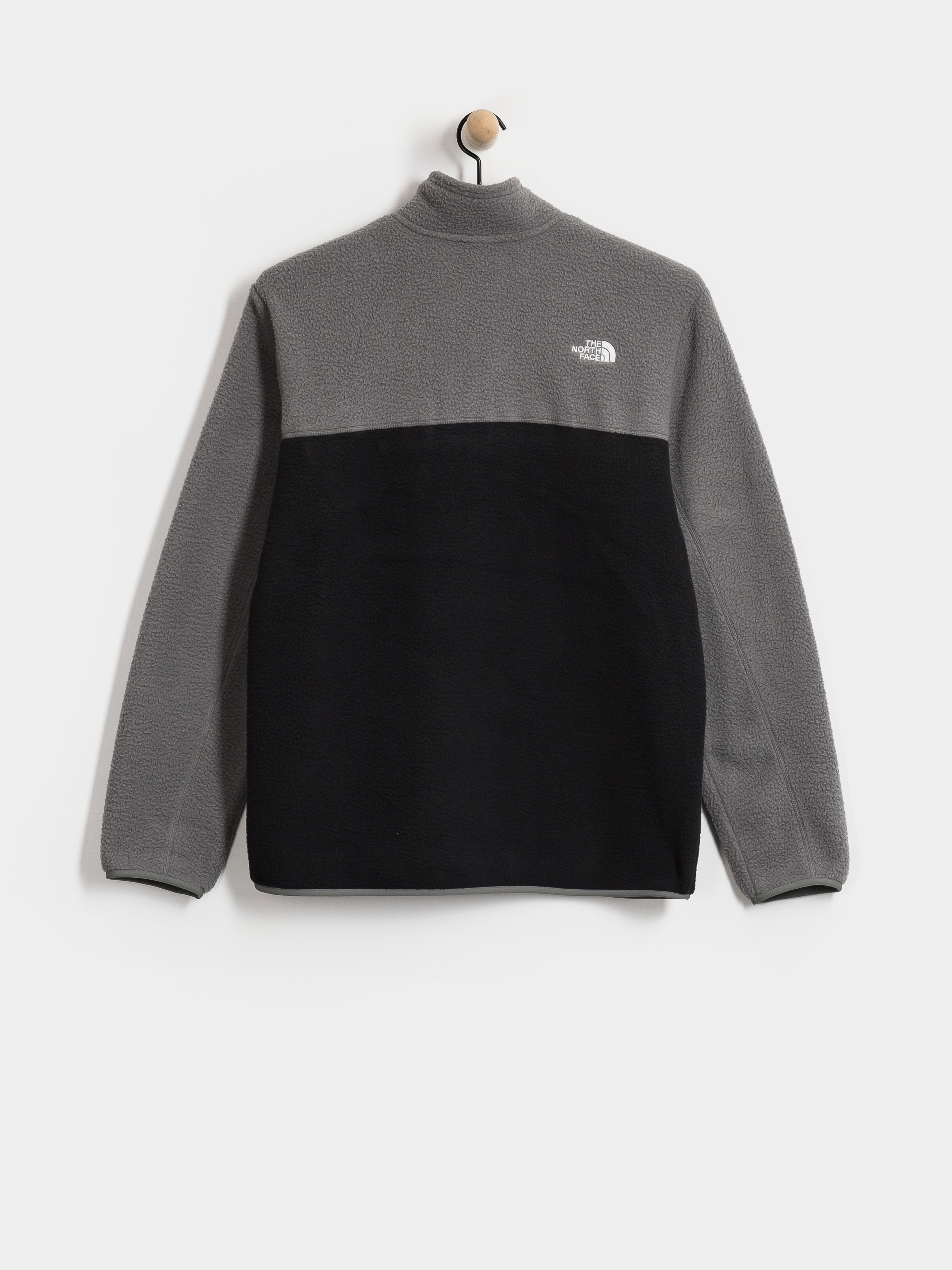 Mens The North Face Yumiori 1/4 Zip Fleece  (tnf black/smoked pearl)