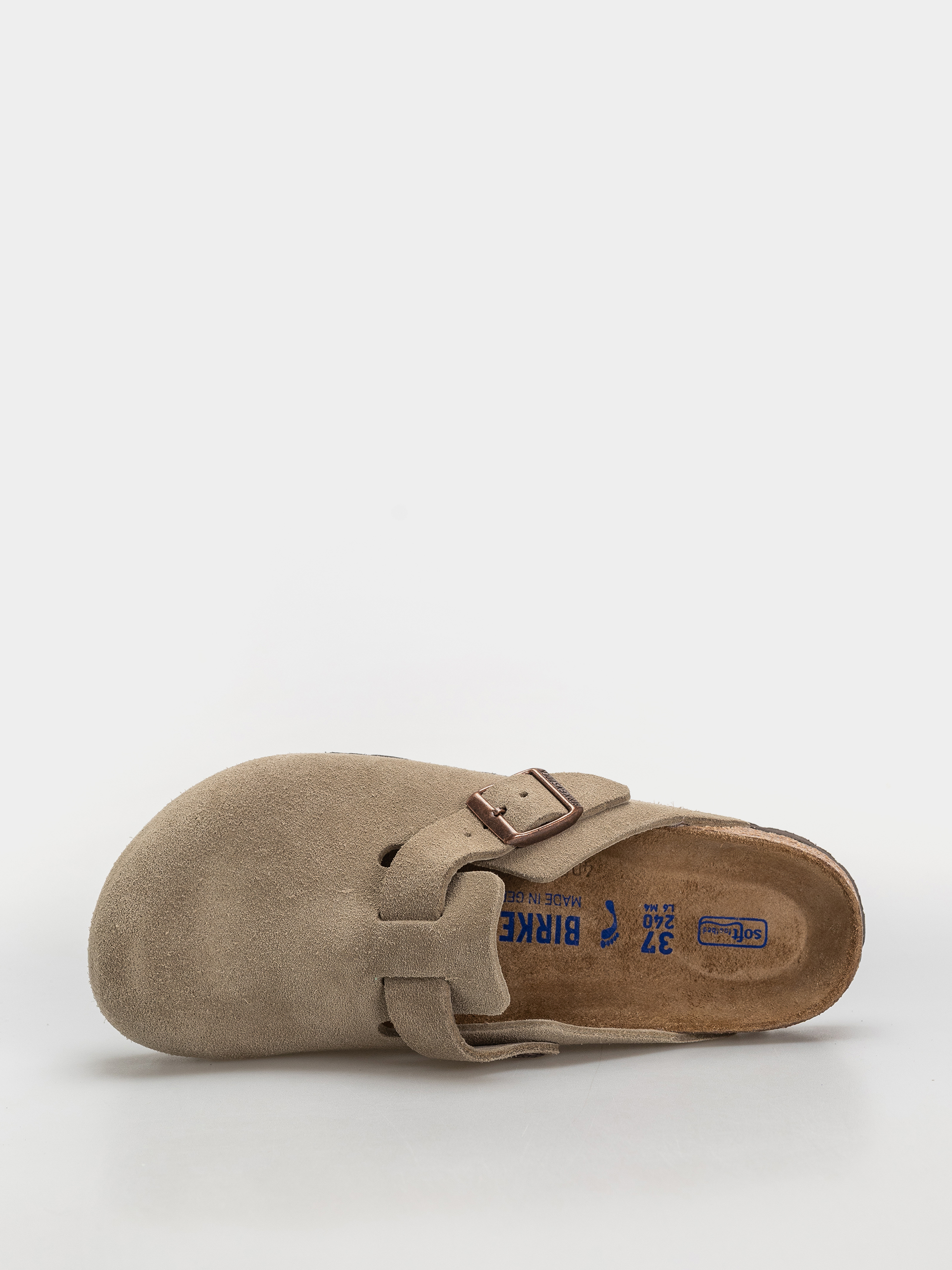 Birkenstock Boston Soft Footbed Suede Leather Narrow (taupe)