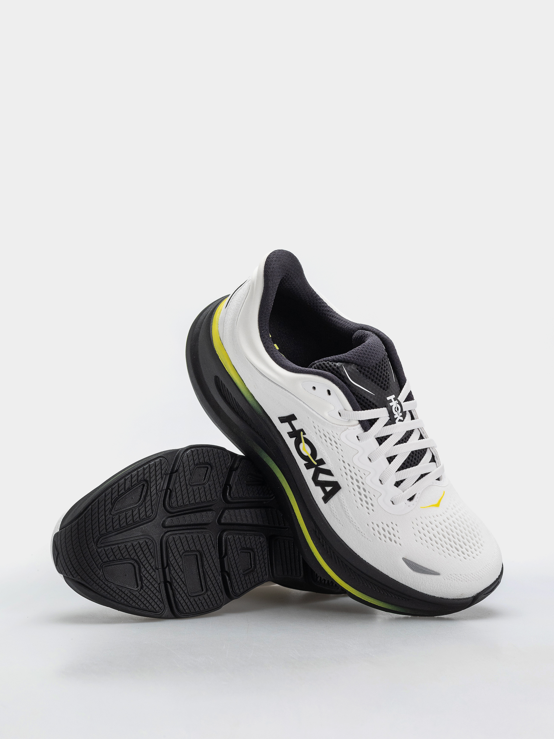 Hoka Bondi 9 Schuhe (white/citrus)